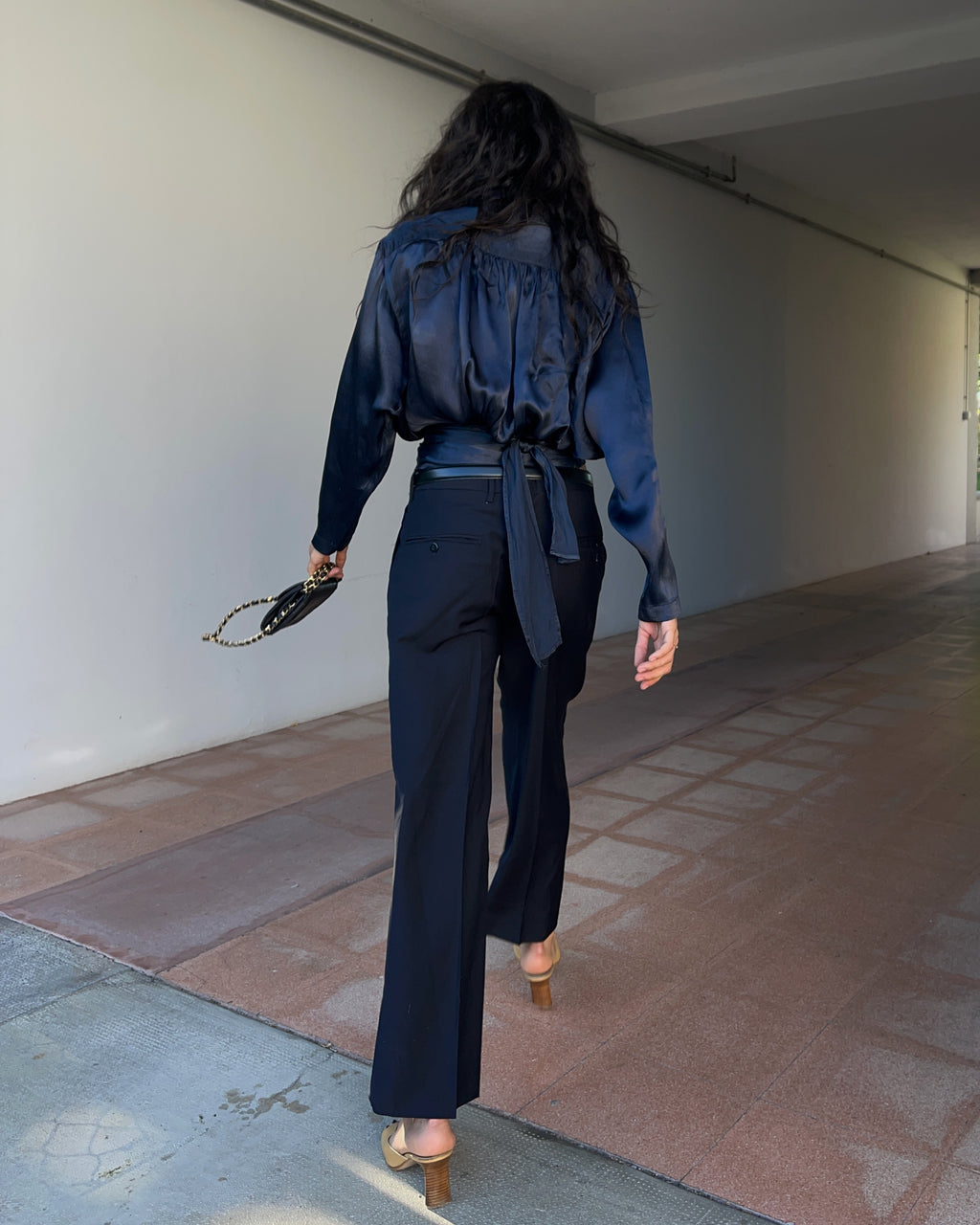 Blue trousers
