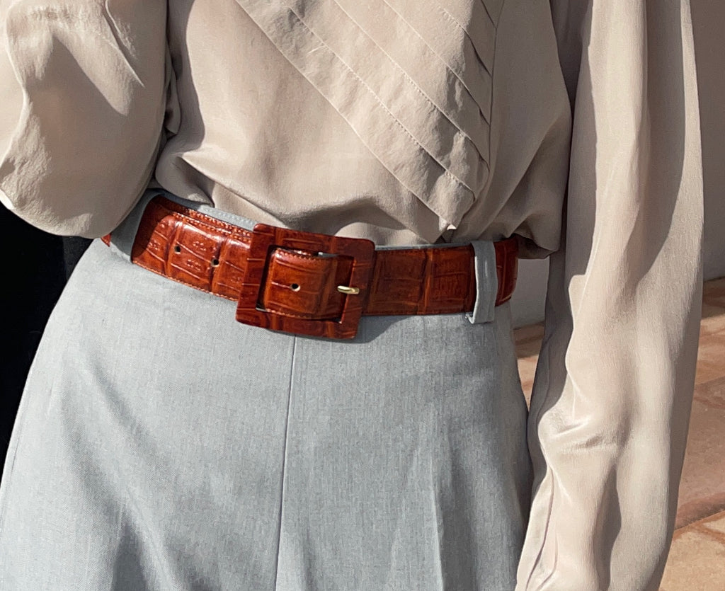 Vintage leather belt