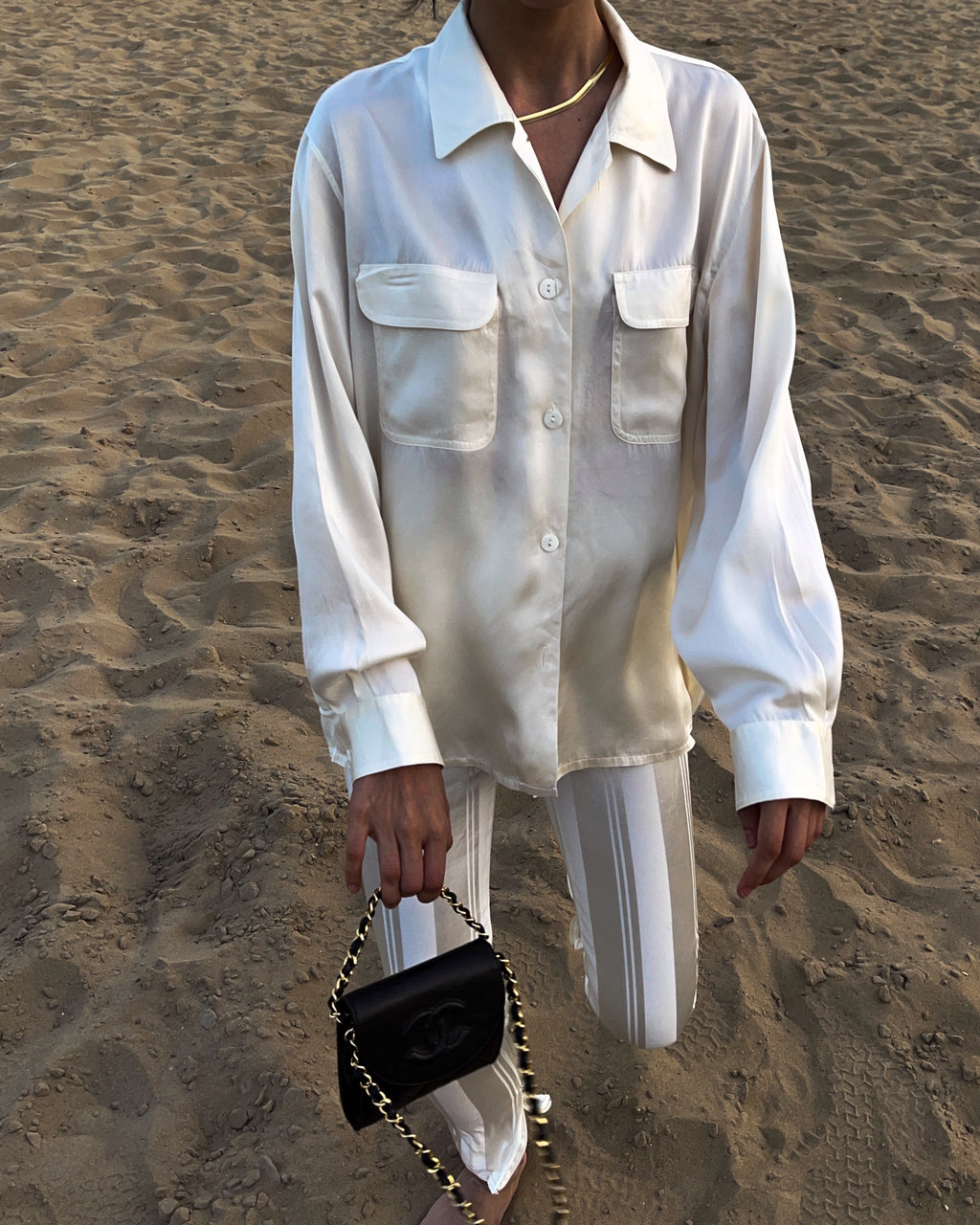 Liquid silk shirt