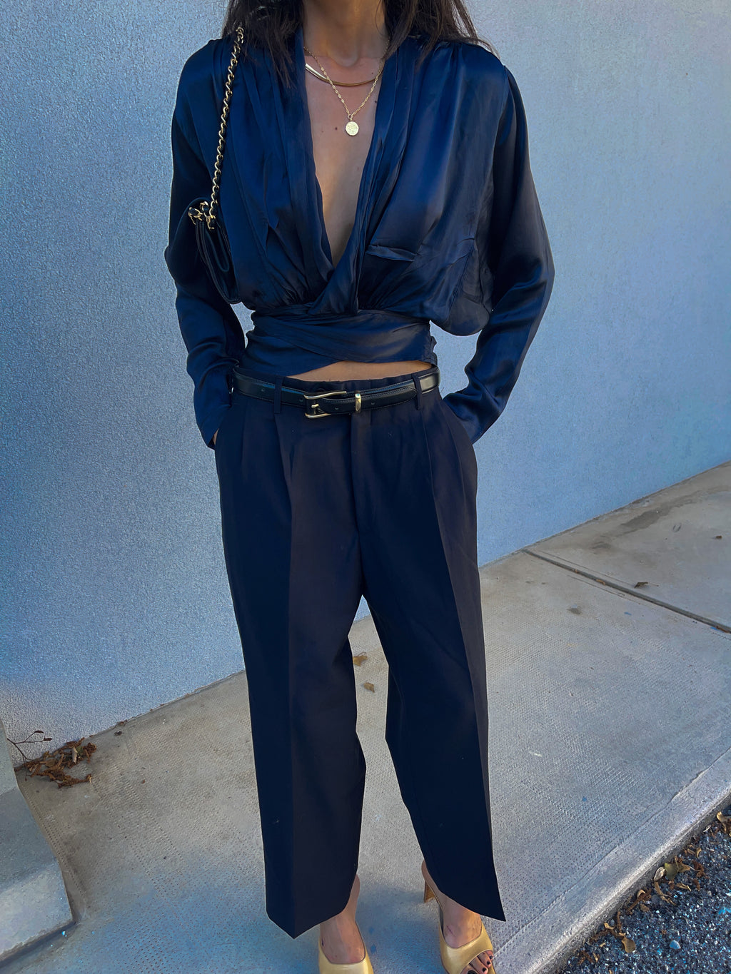 Blue trousers