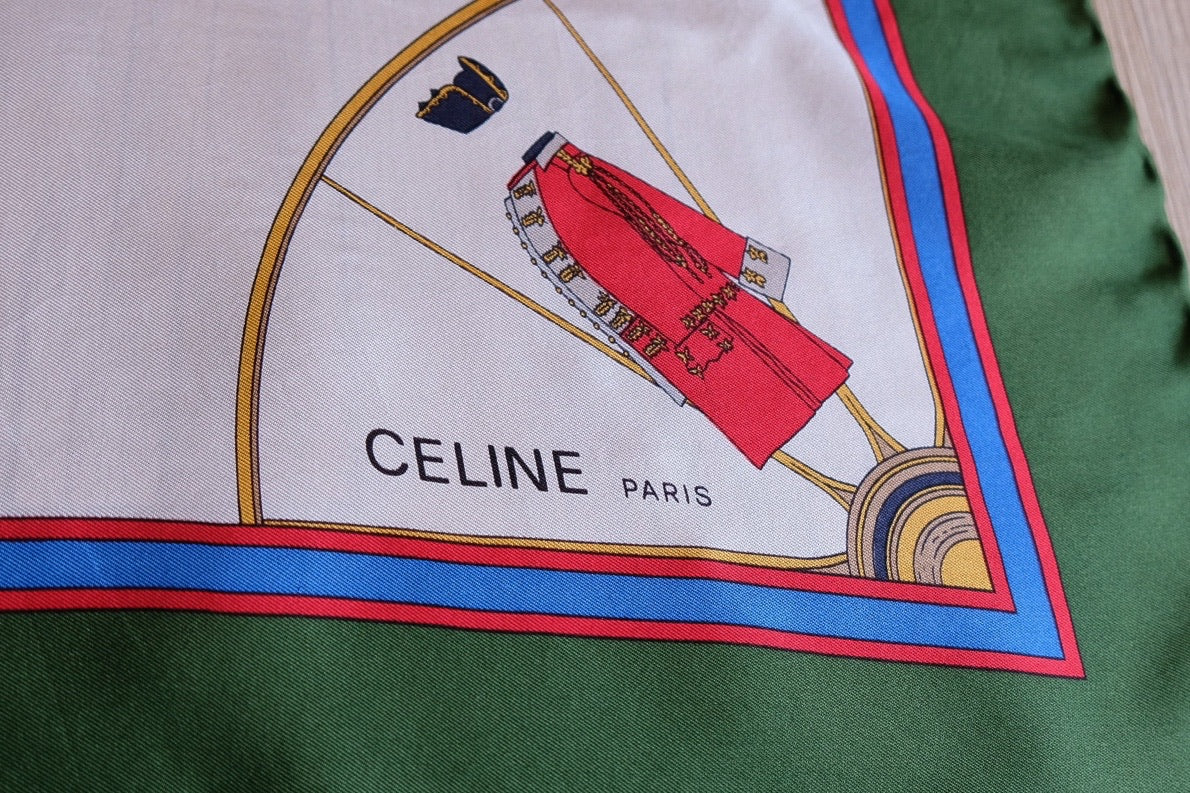100% silk celine foulard