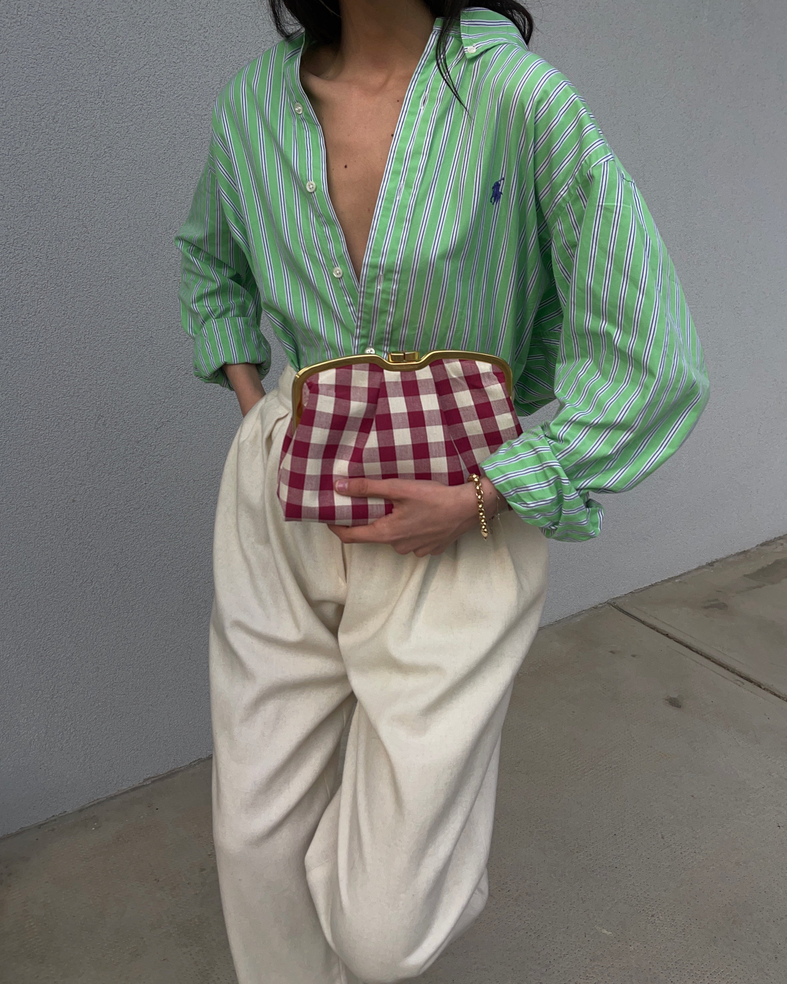 Ralph Lauren green shirt