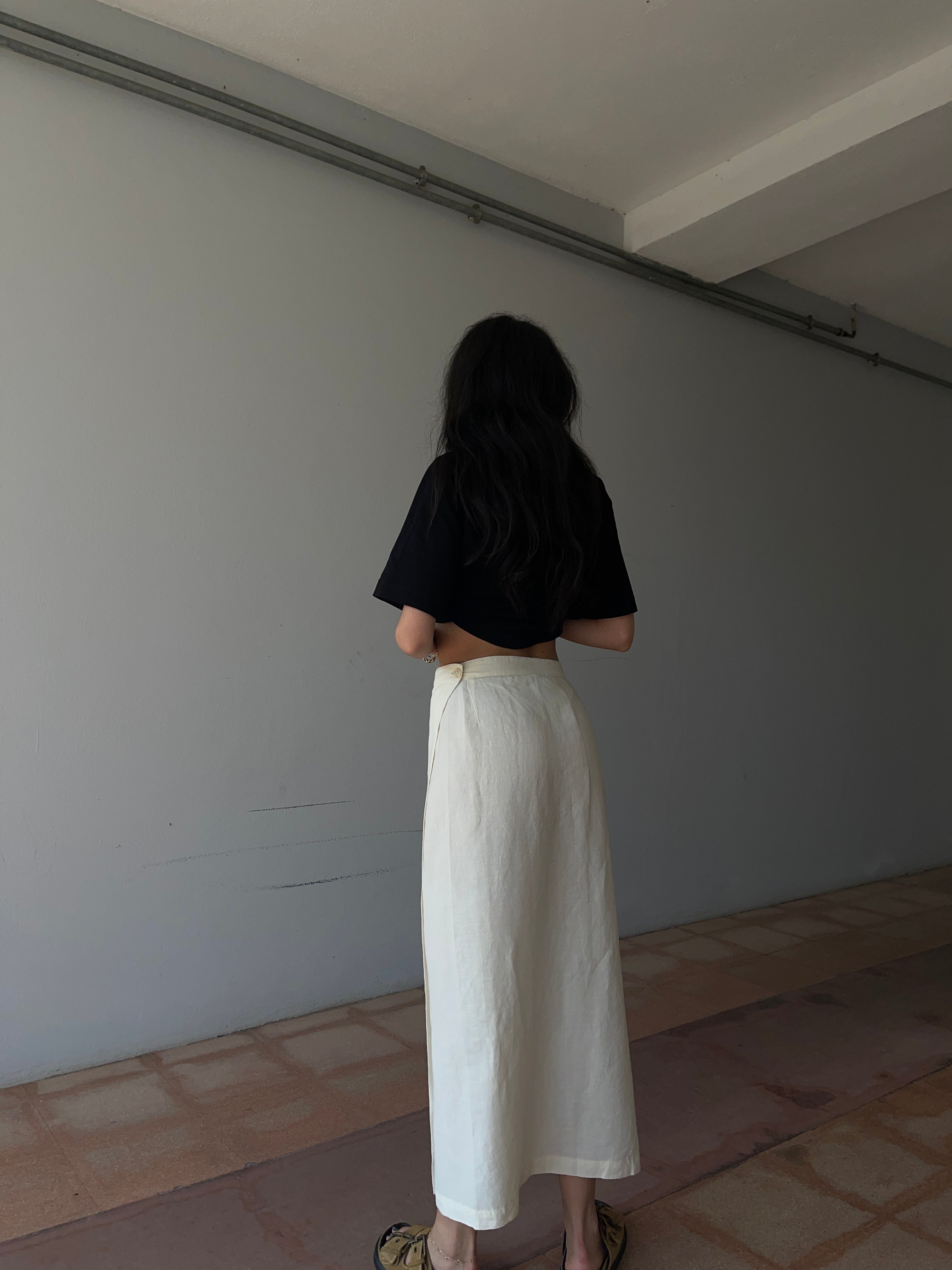 White skirt