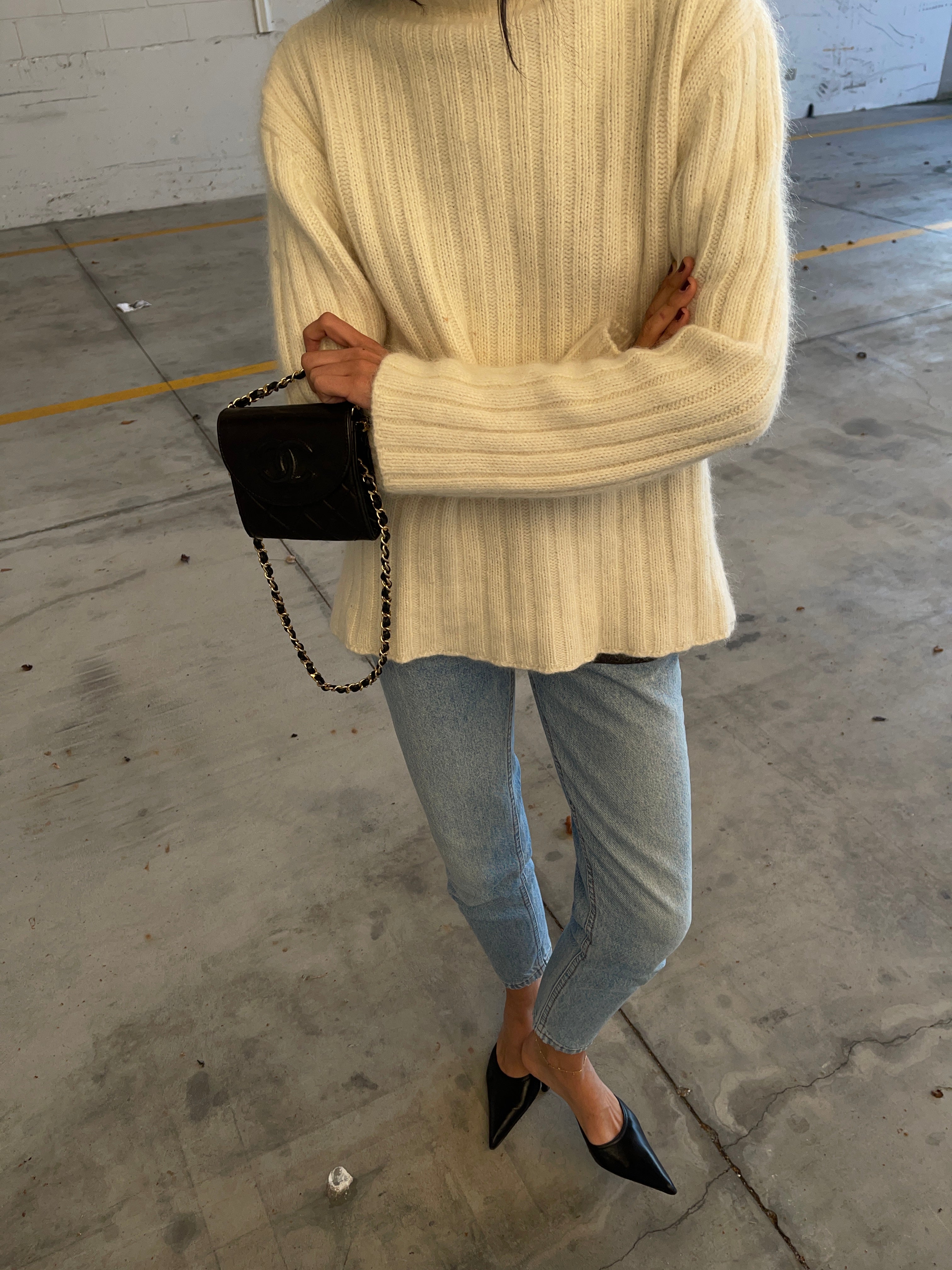 Angora blend sweater