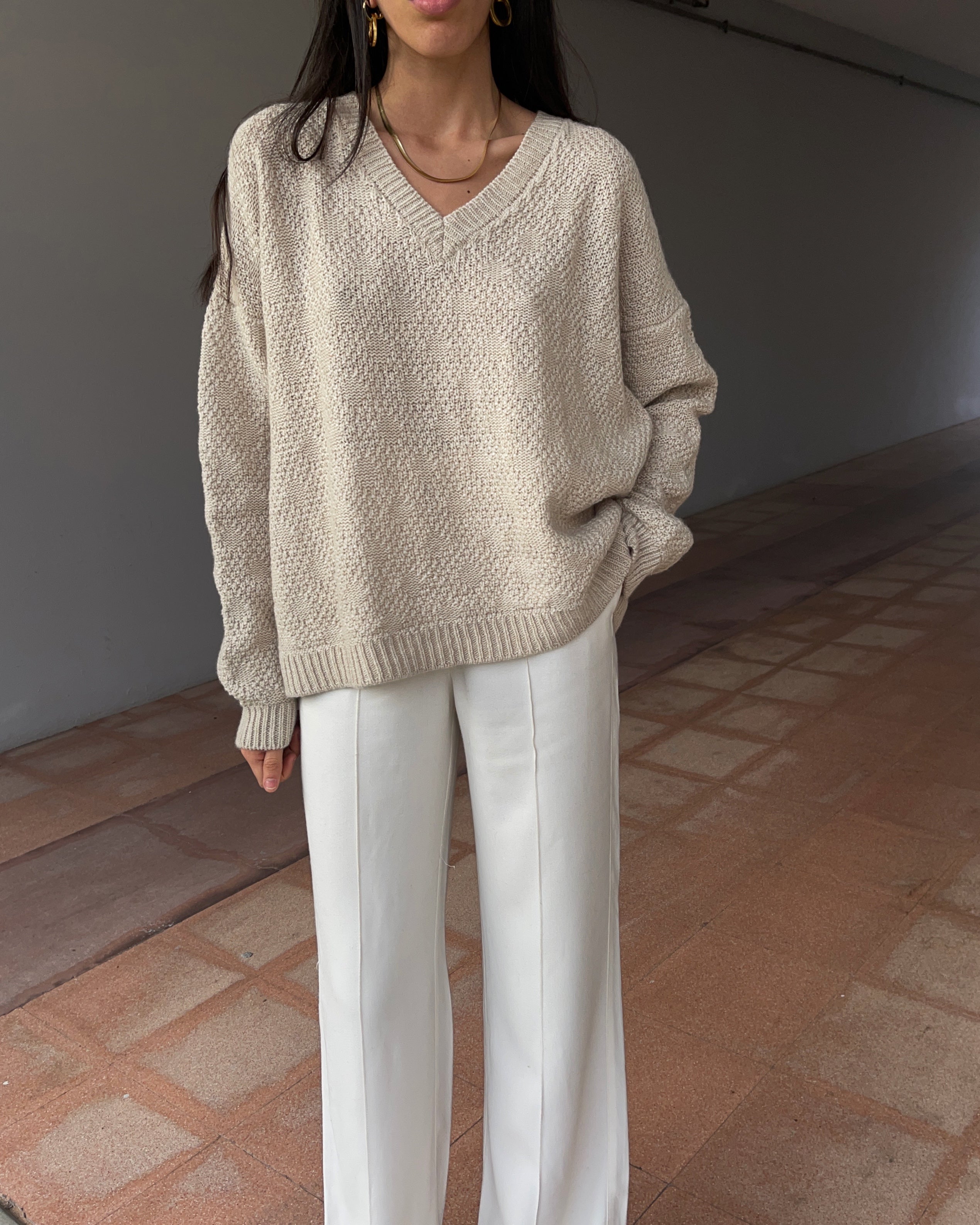 Maglione Lana V neck