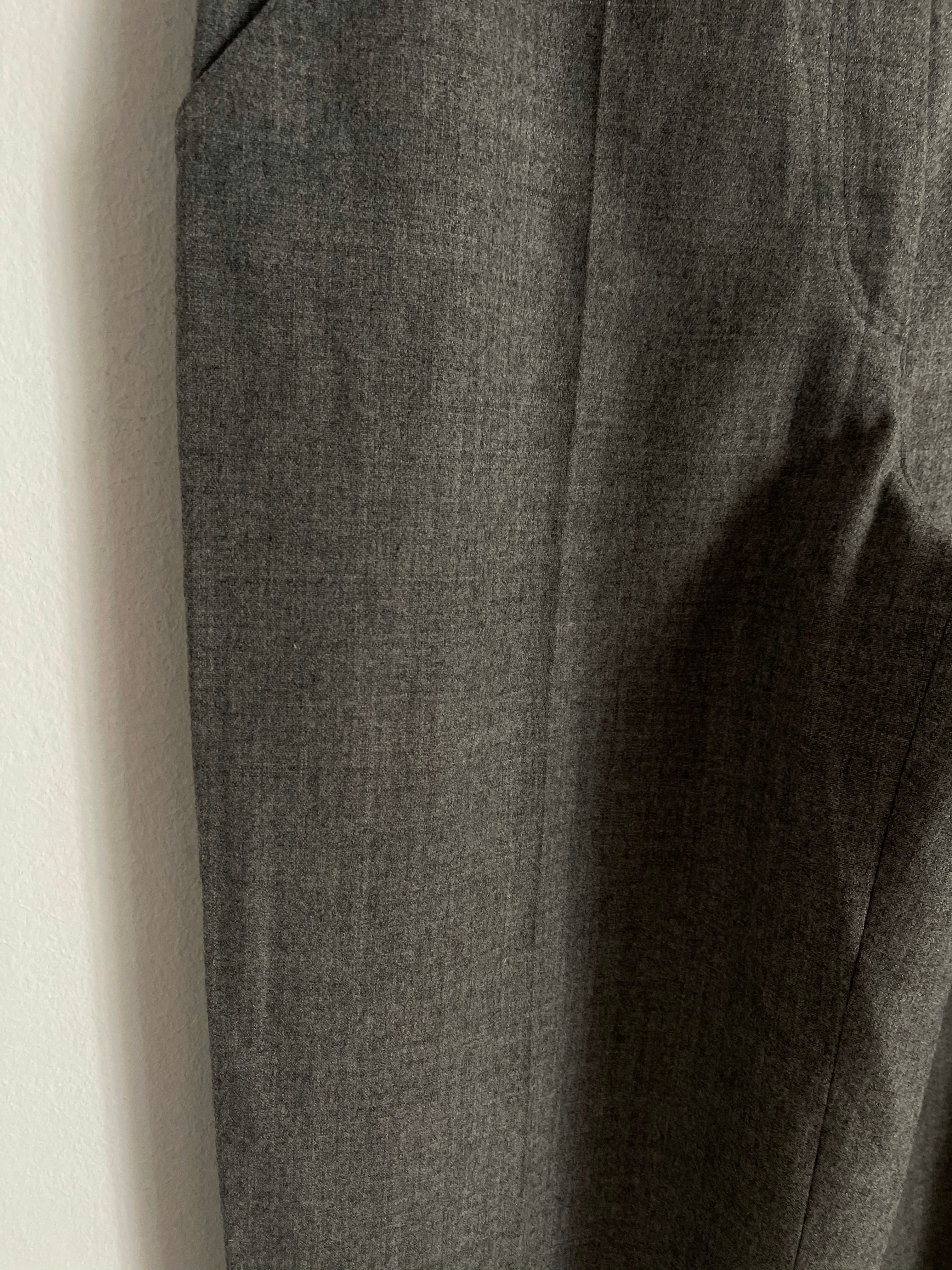 Grey wool trousers