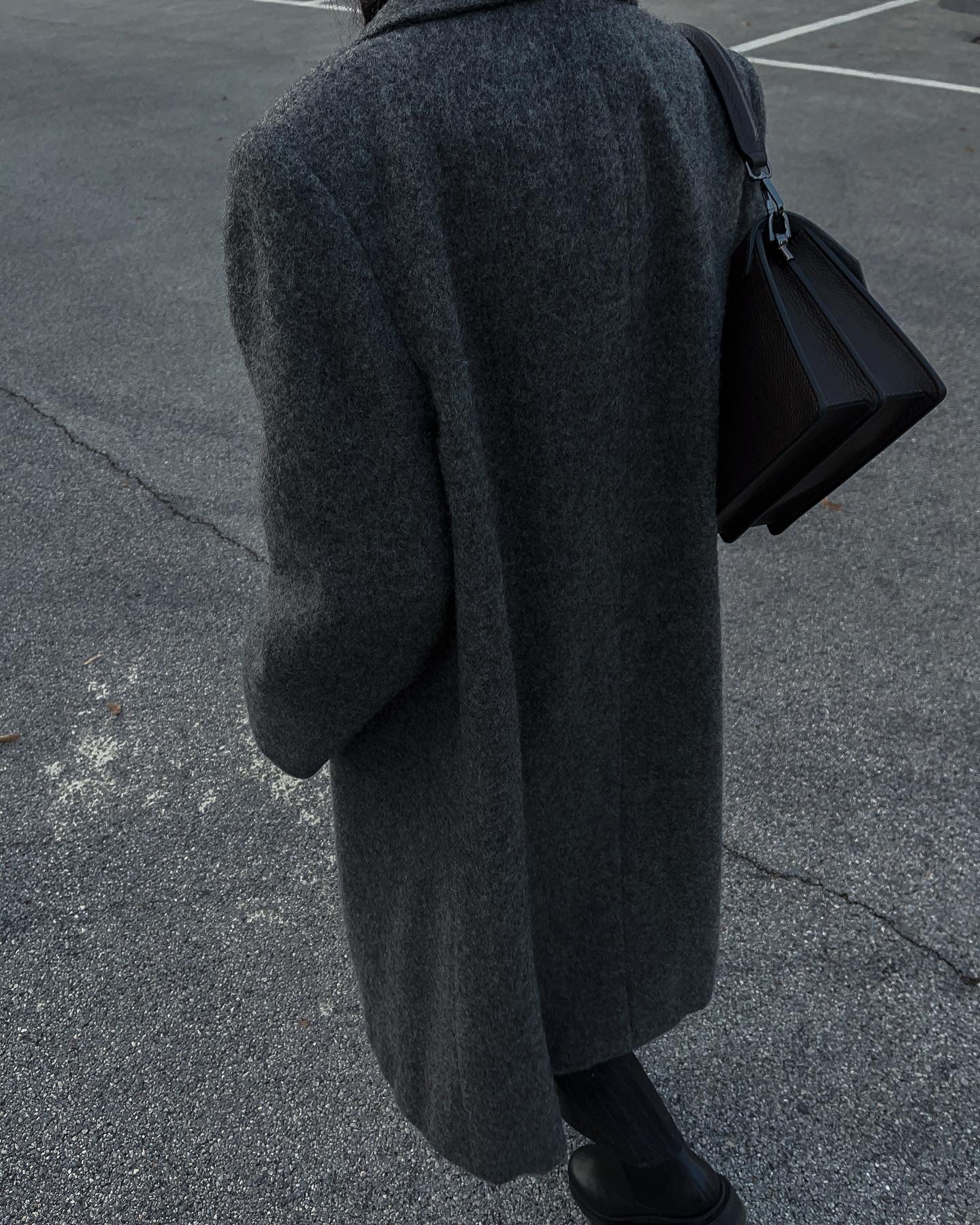 Grey wool coat