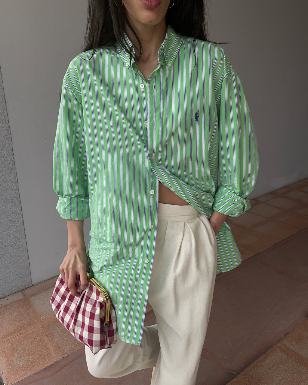Ralph Lauren green shirt