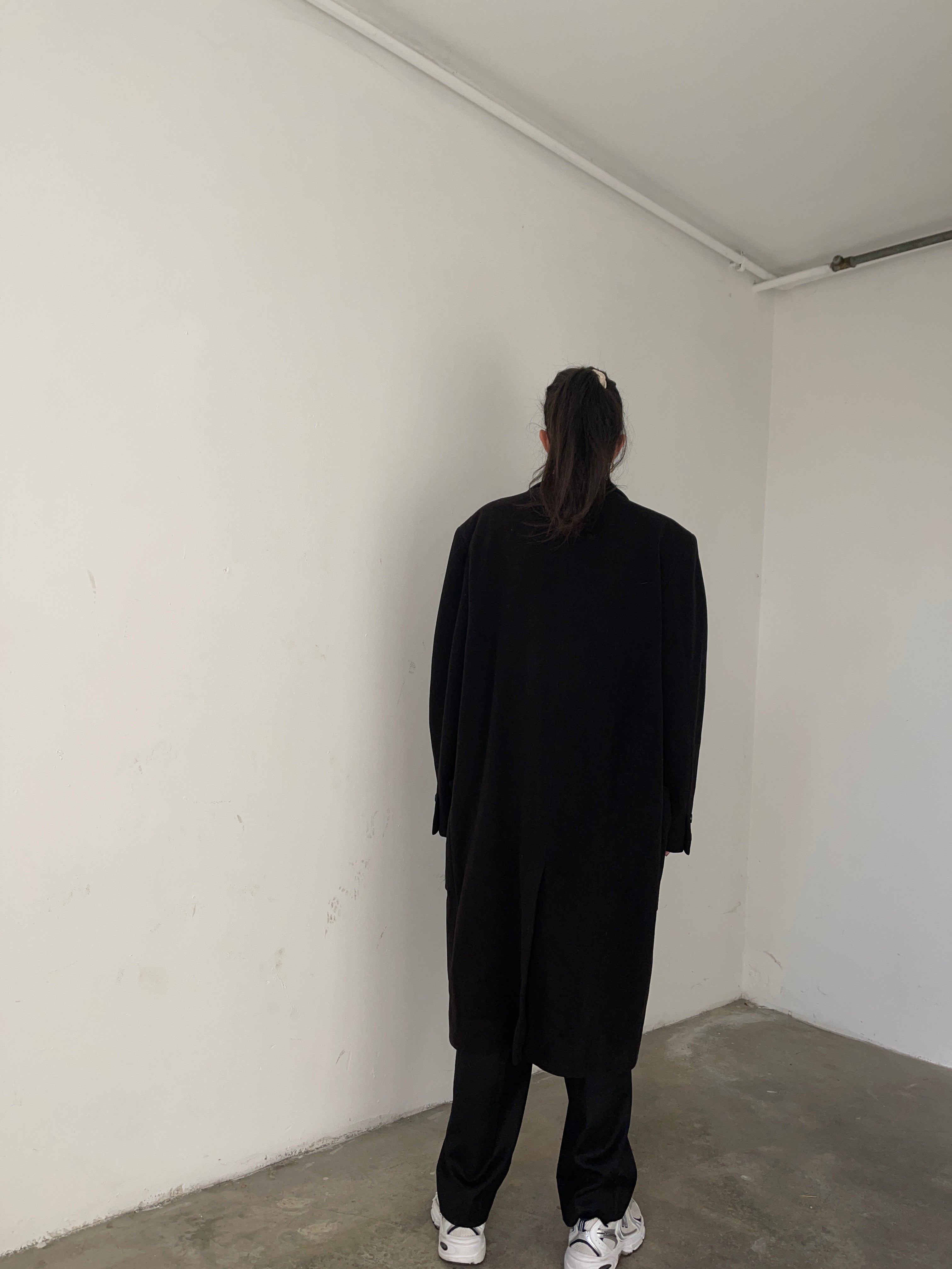 Cappotto nero masculine