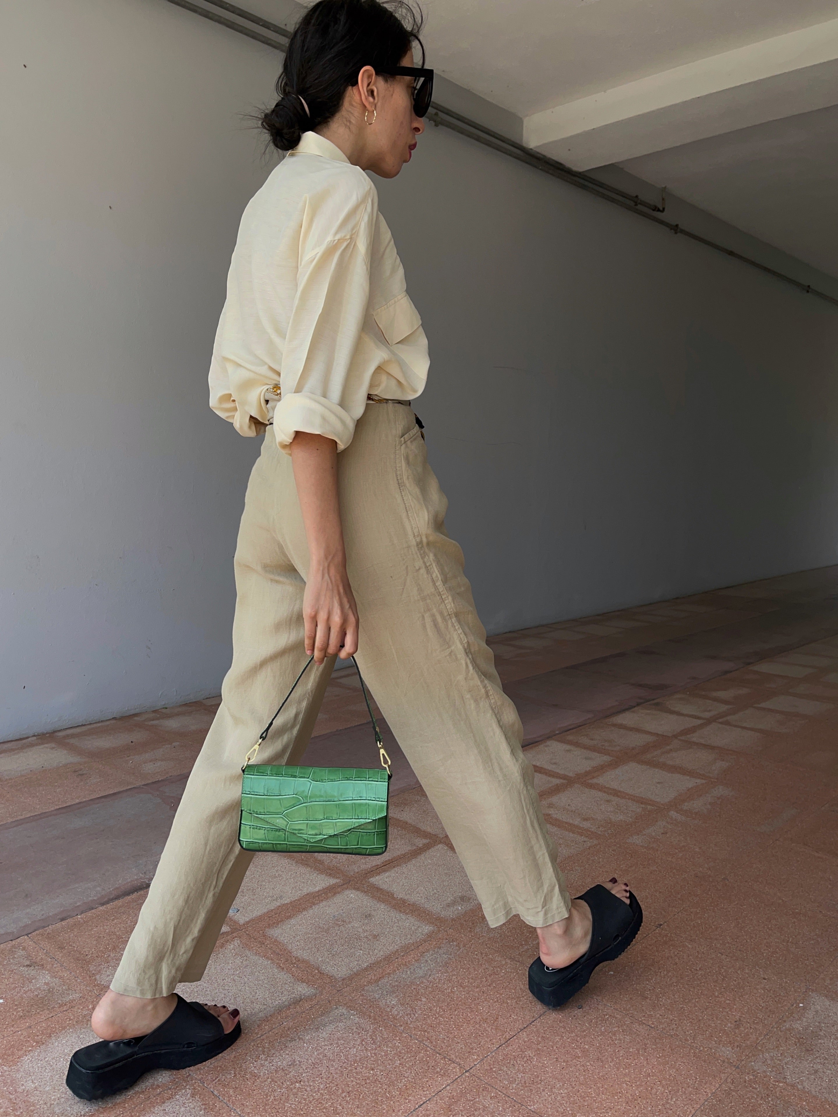 100 silk ivory shirt