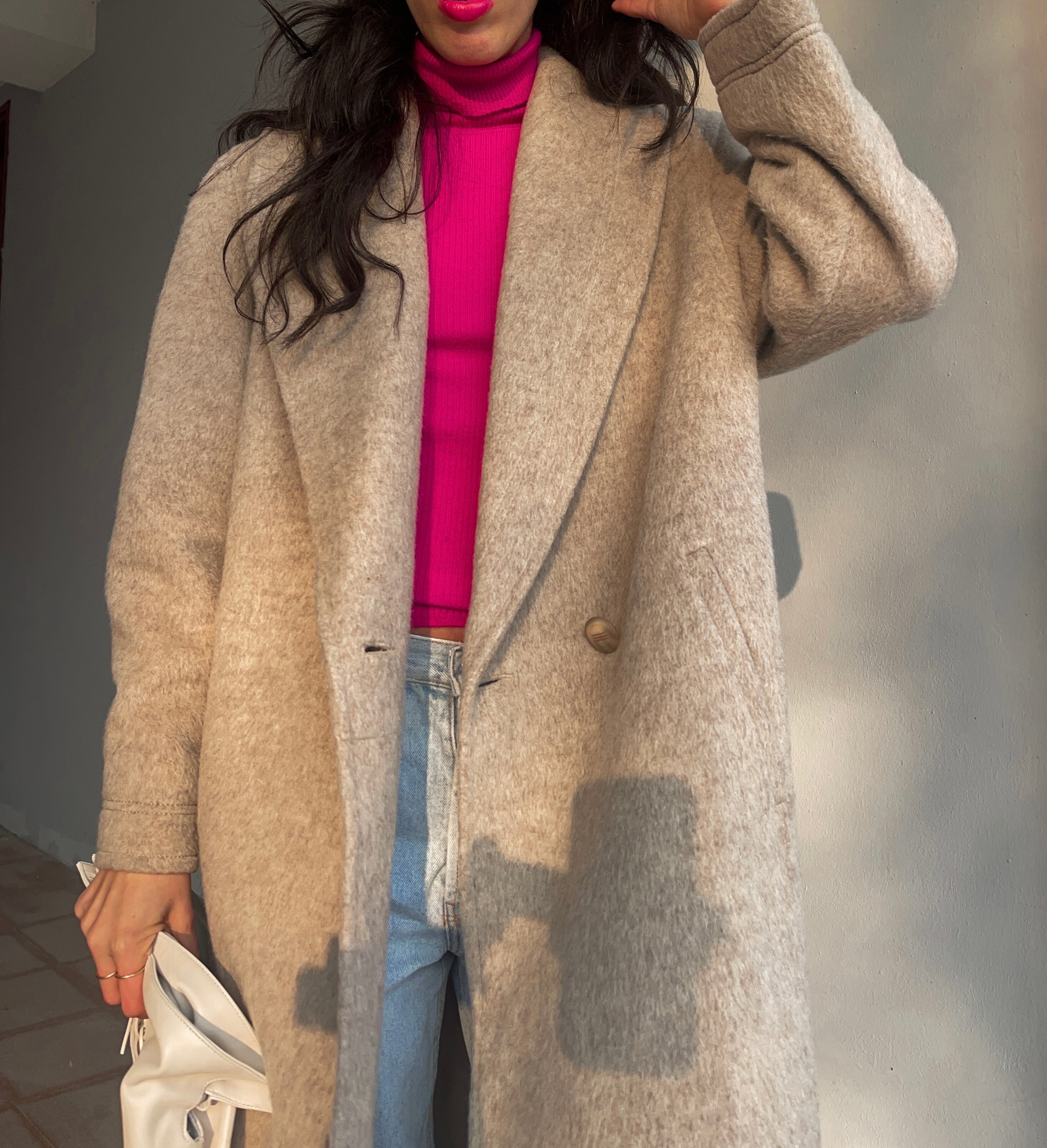 Alpaca wool coat