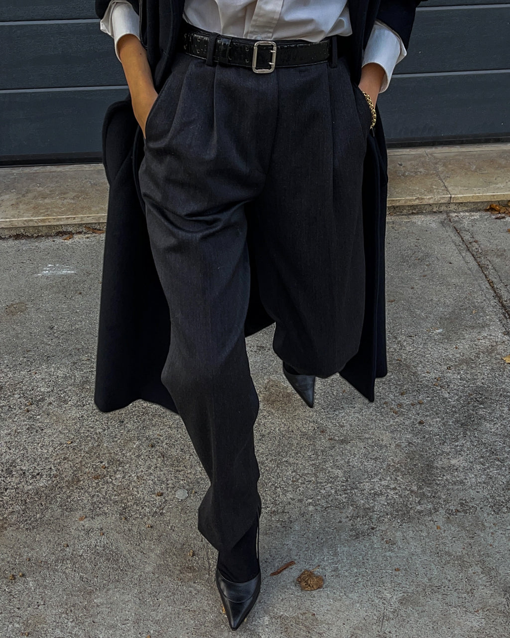 Grey Wool Trousers
