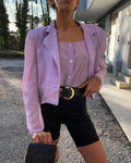 100% silk lilac shirt