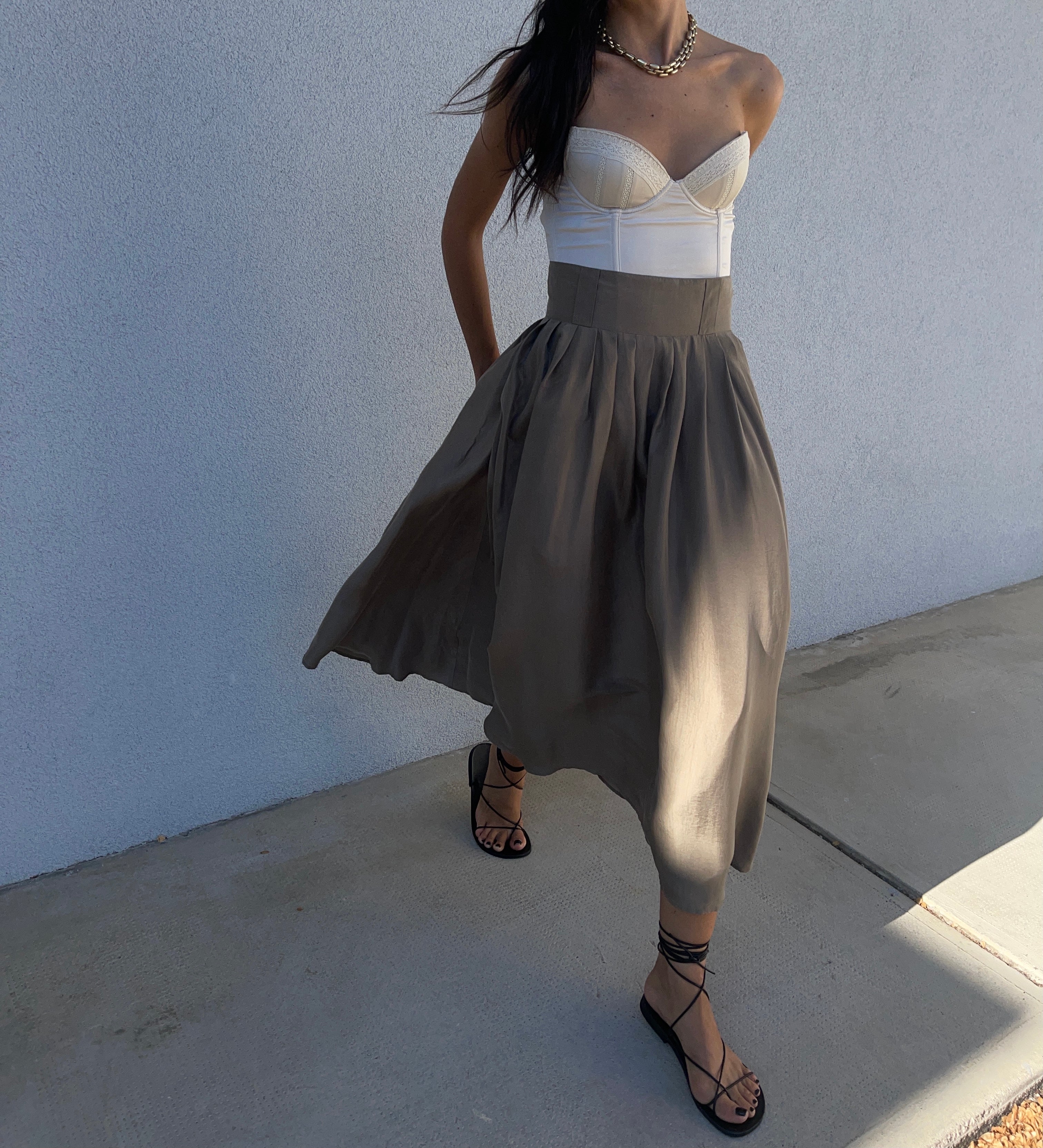 100 Silk skirt