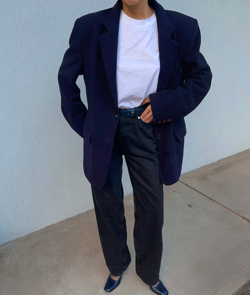 Blazer oversize blue