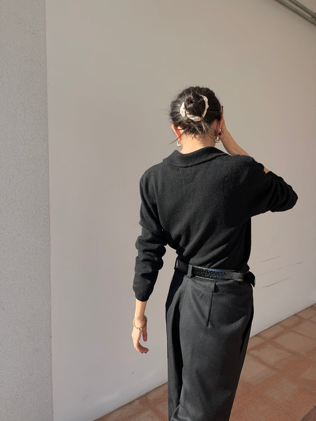 Pantalone nero wool