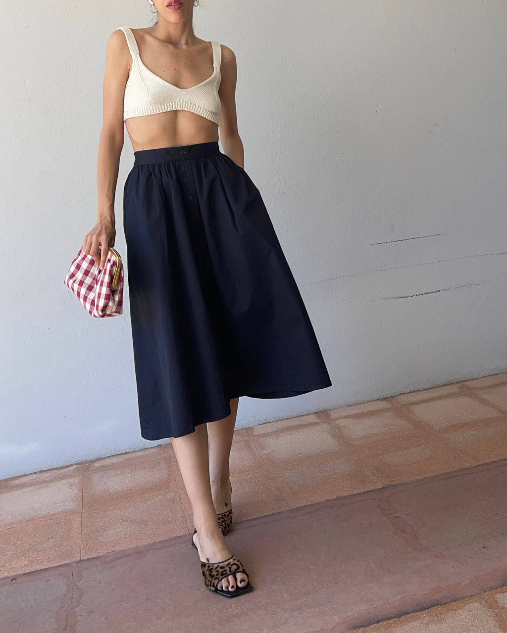 Blue skirt