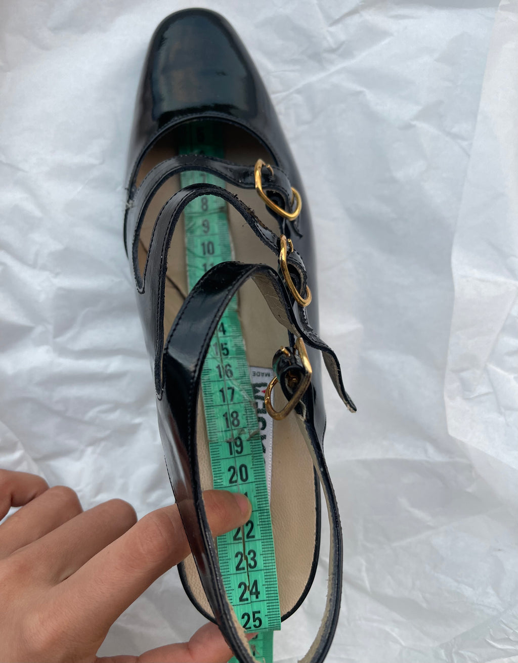Black patent leather Mary Jane