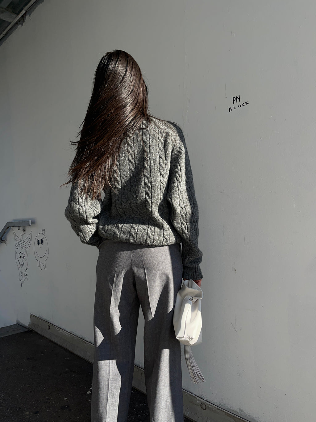 Grey wool jumper