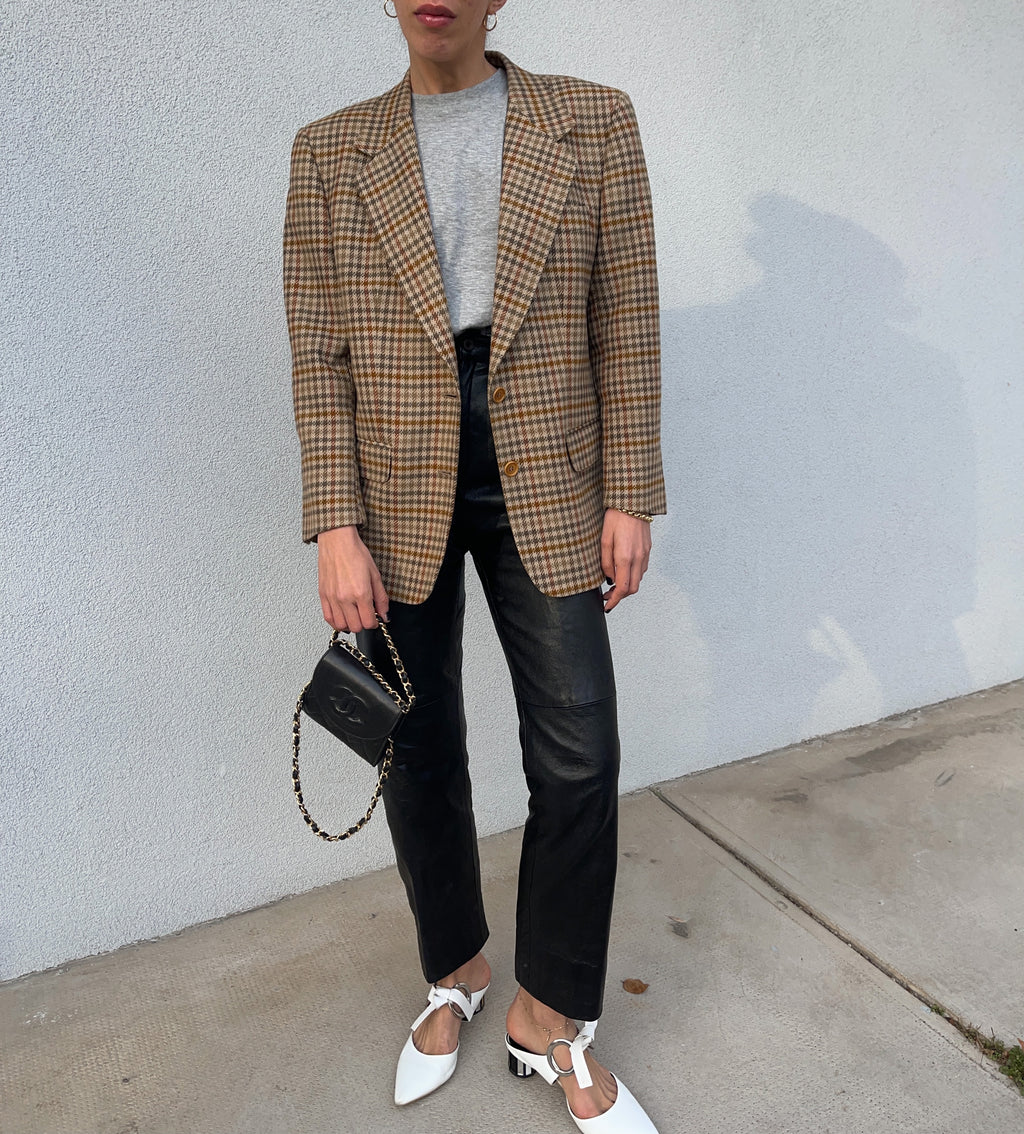 Check blazer