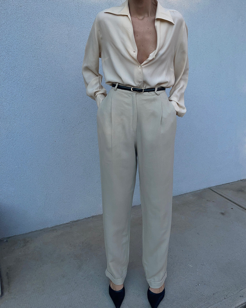 Silk blend shirt