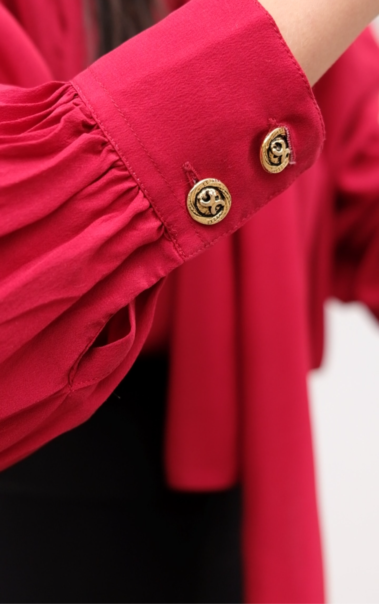 Camicia 100% seta fiocco