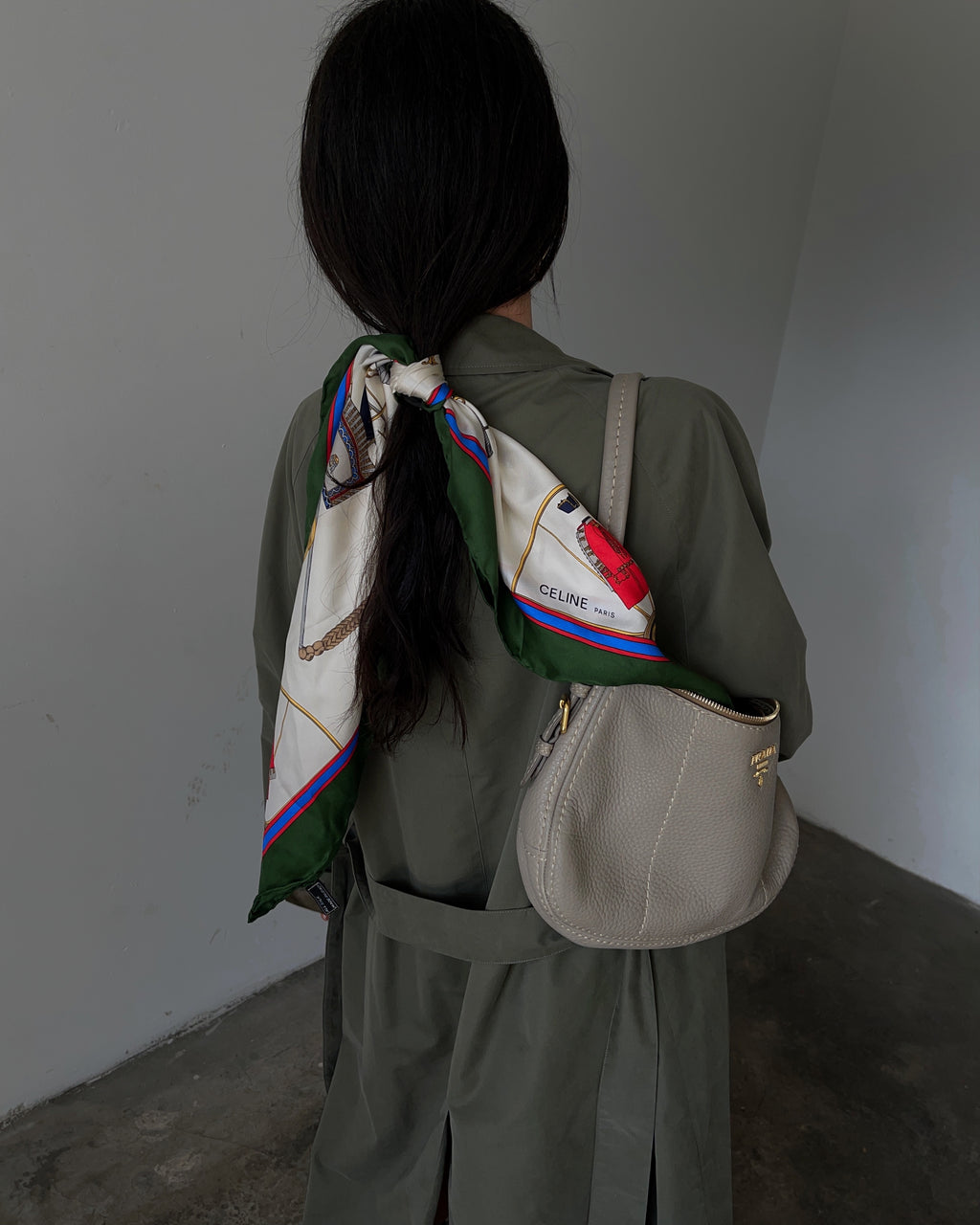 100% silk celine foulard