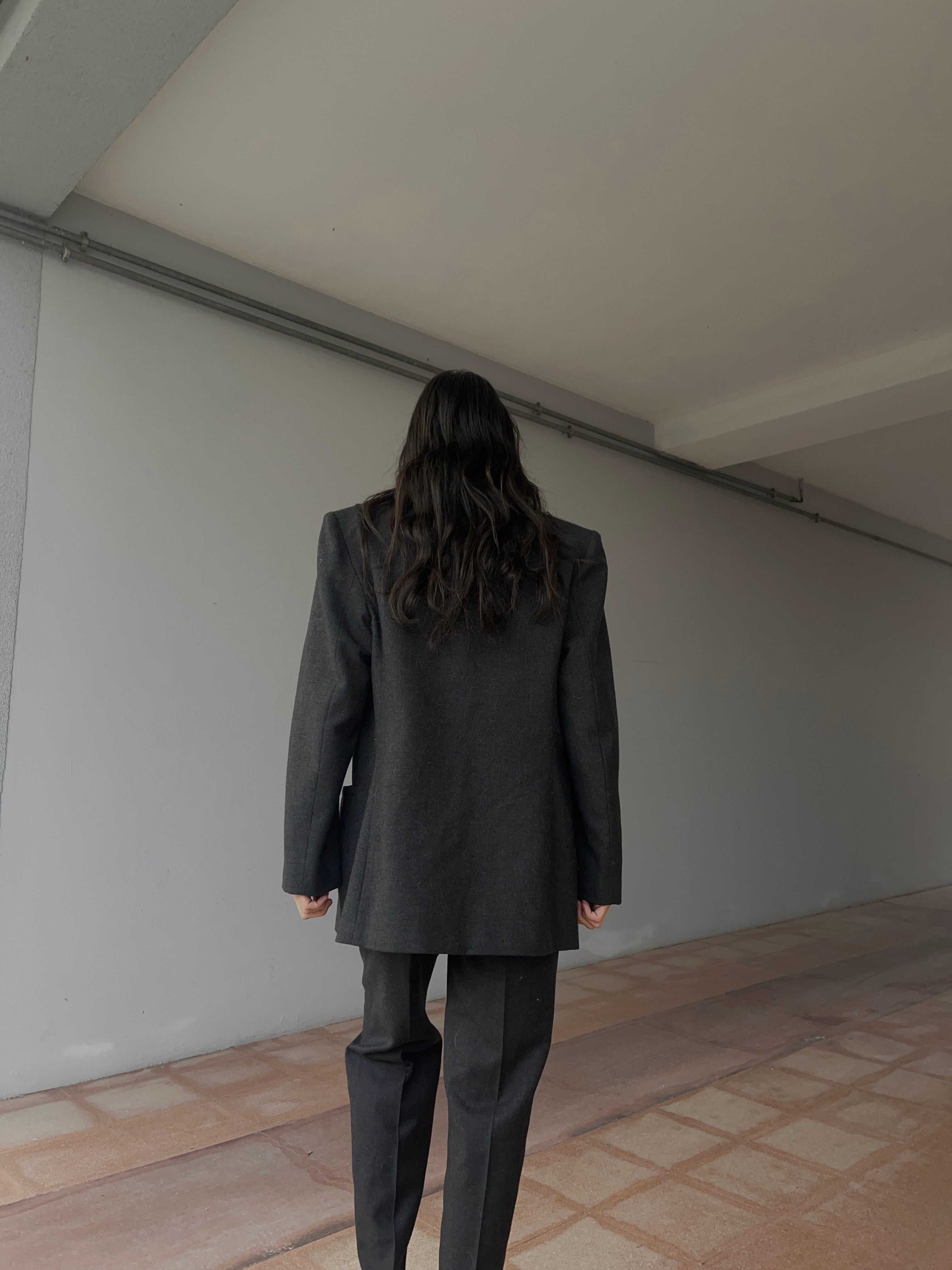 Wool grey suit