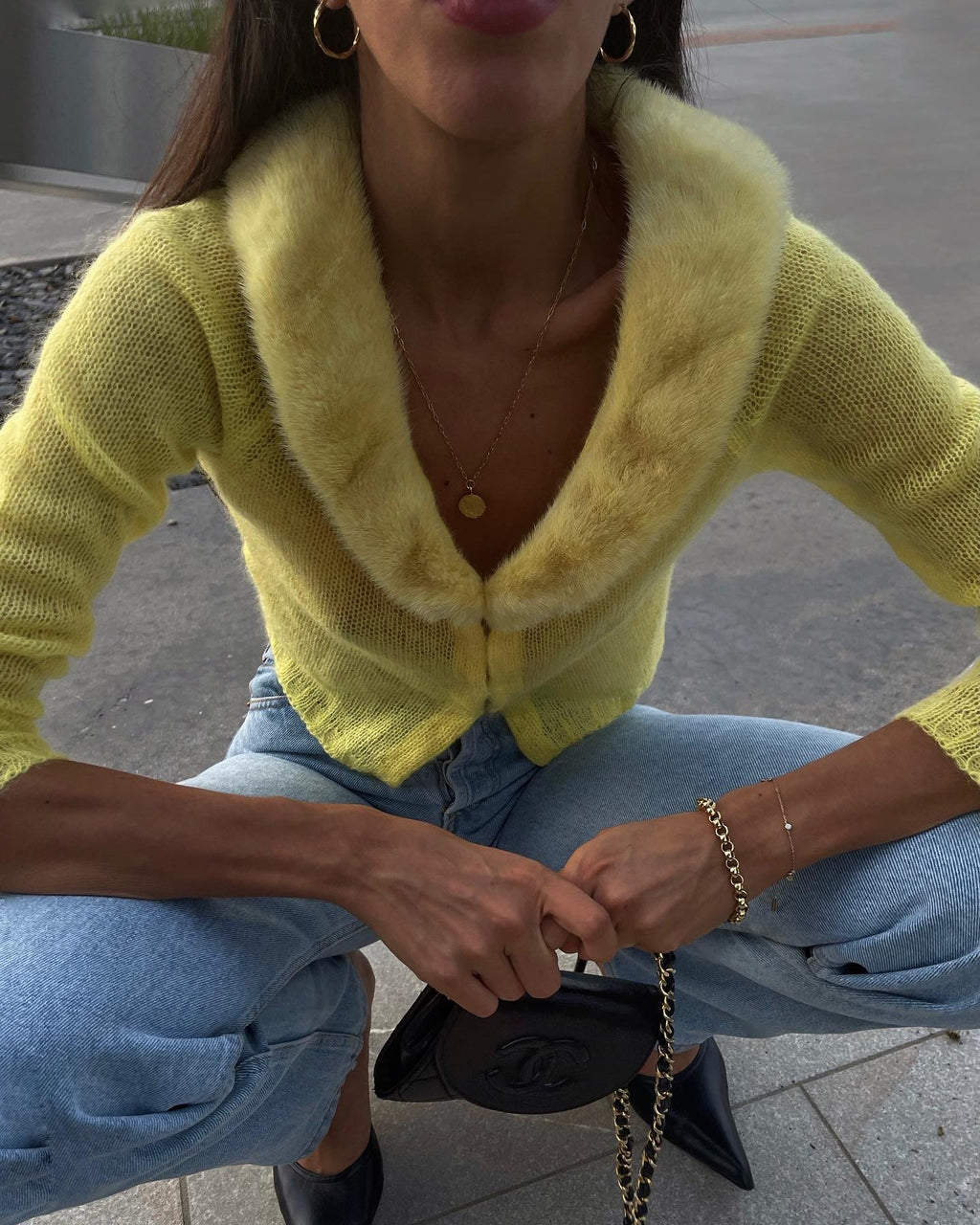 Bluemarine yellow cardigan
