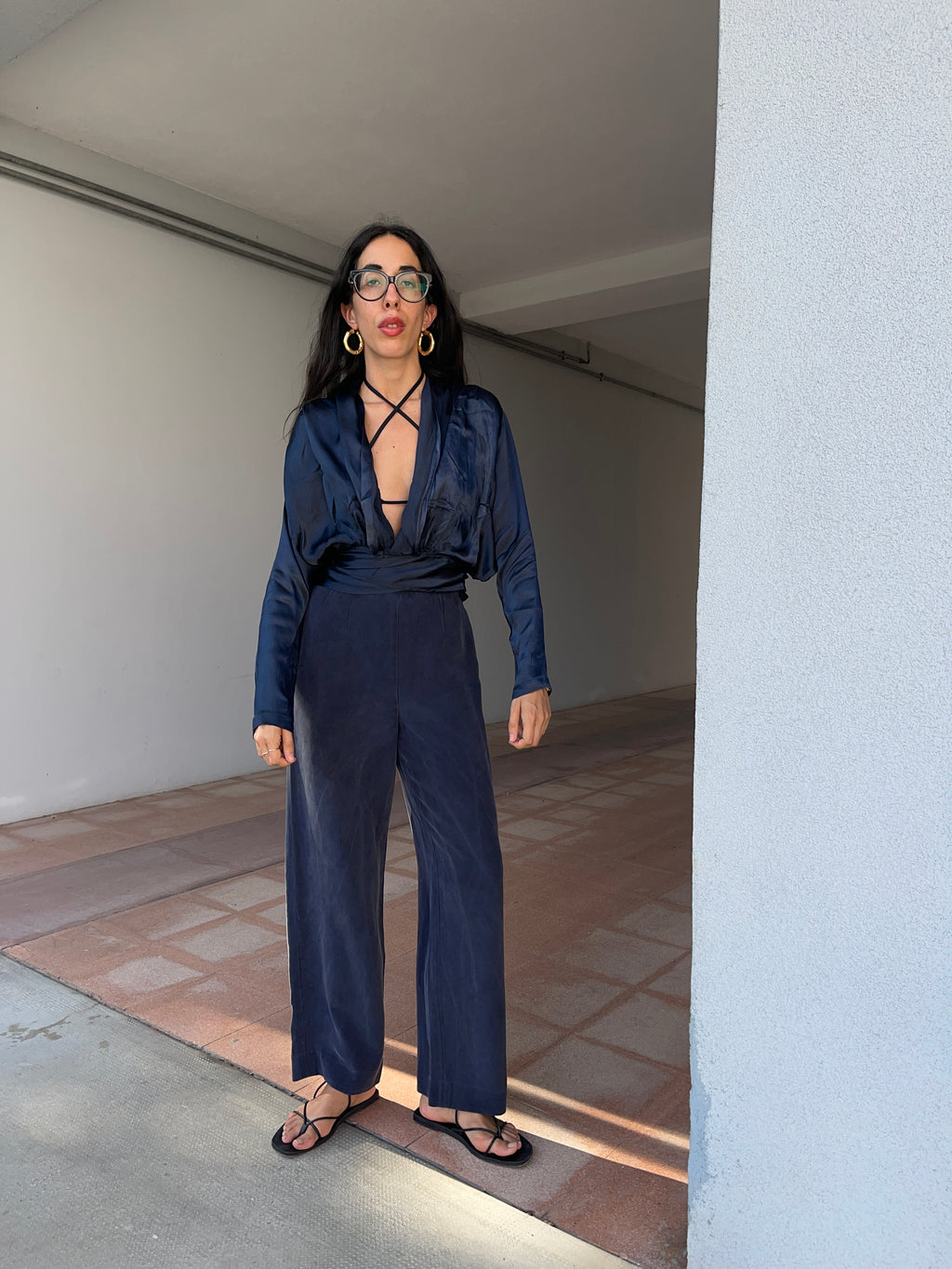 100 silk trousers