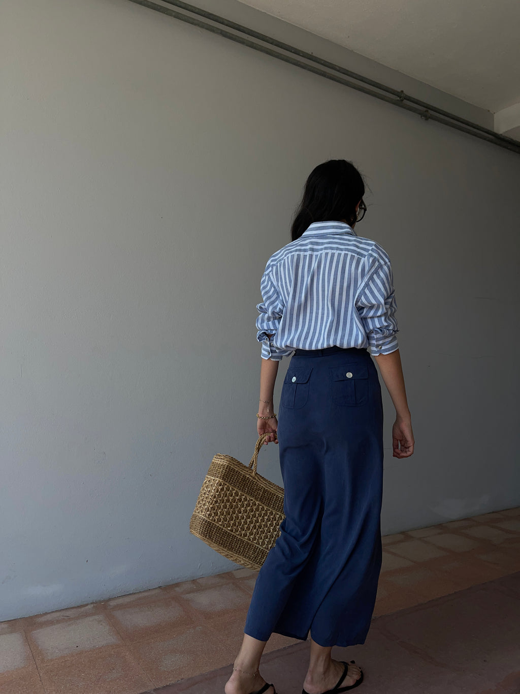 100 silk saint TROPEZ skirt