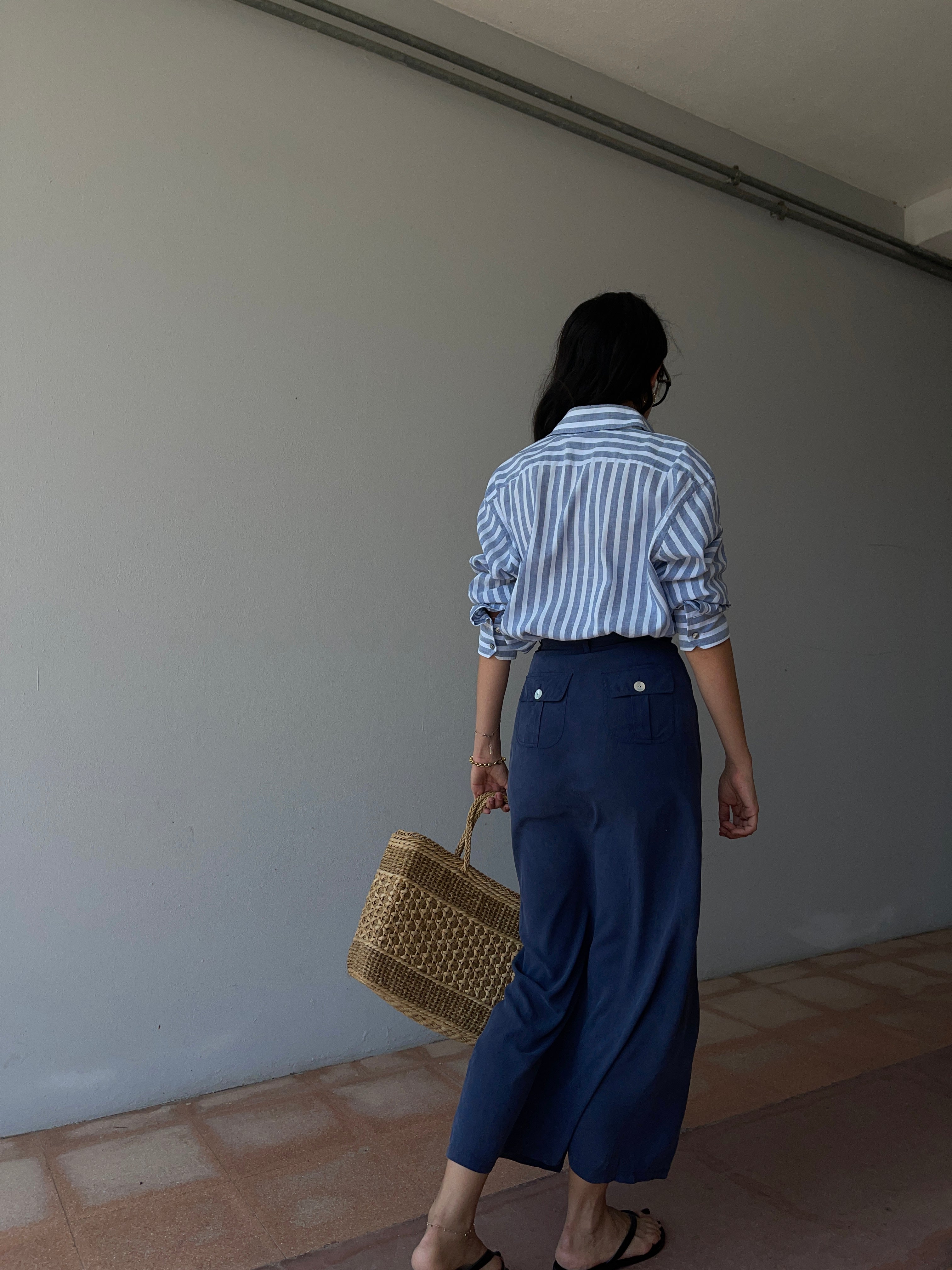 100 silk saint TROPEZ skirt