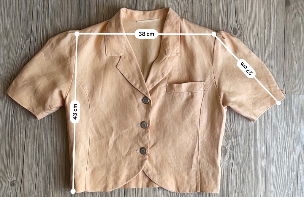 Pale orange sartorial co-ord