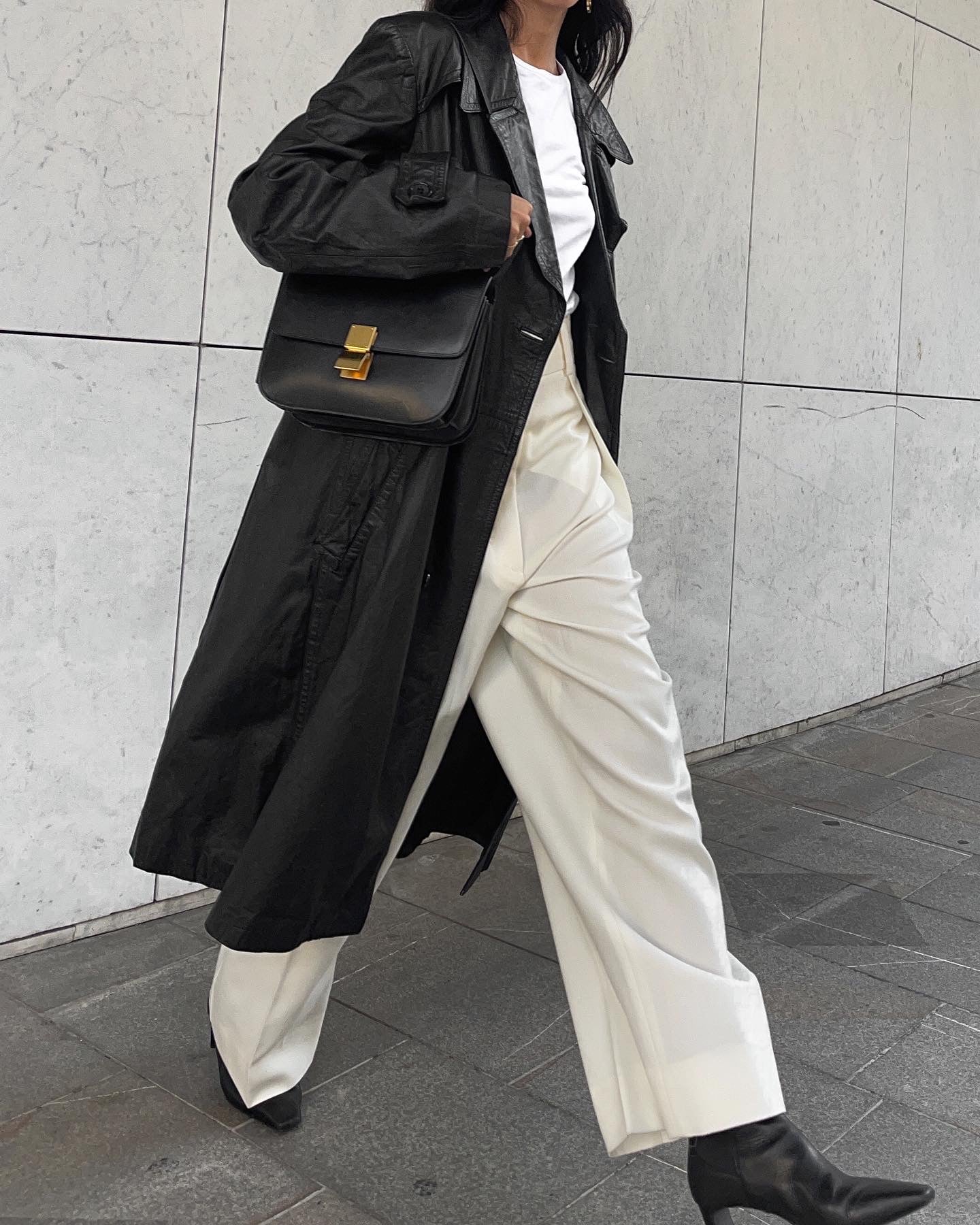 Black Leather trench