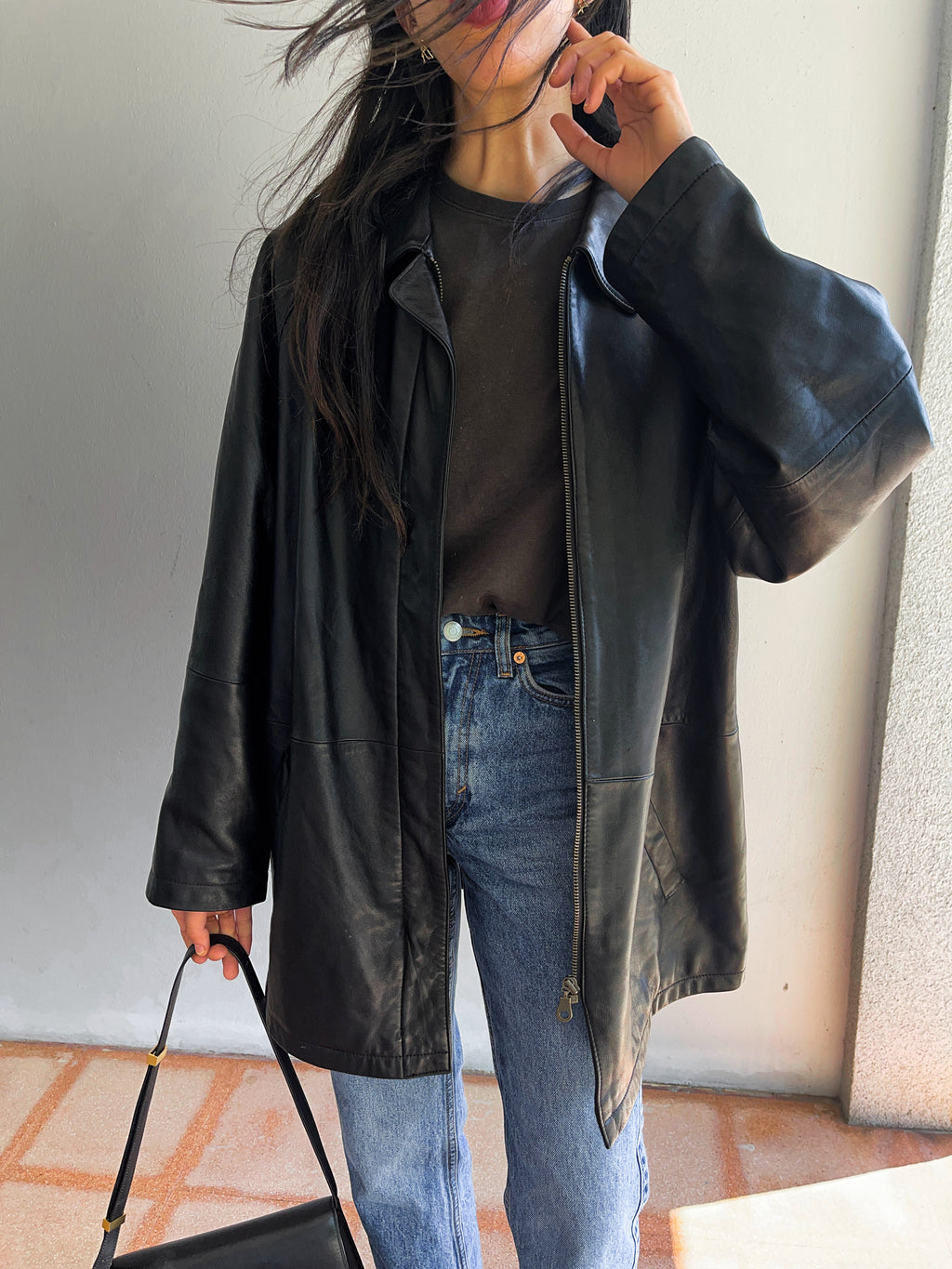 100 nappa jacket