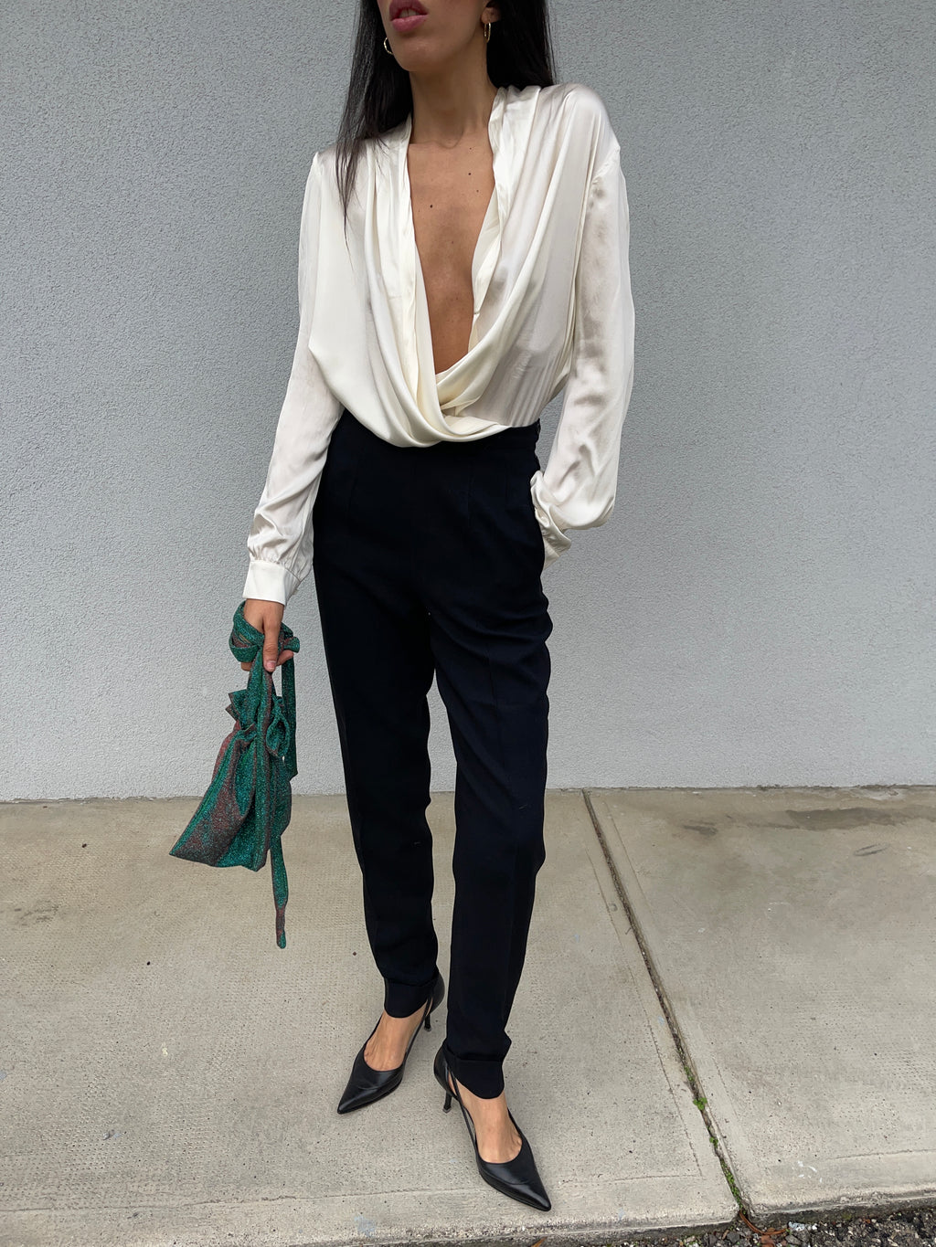 Luisa spagnoli 100 liquid silk shirt