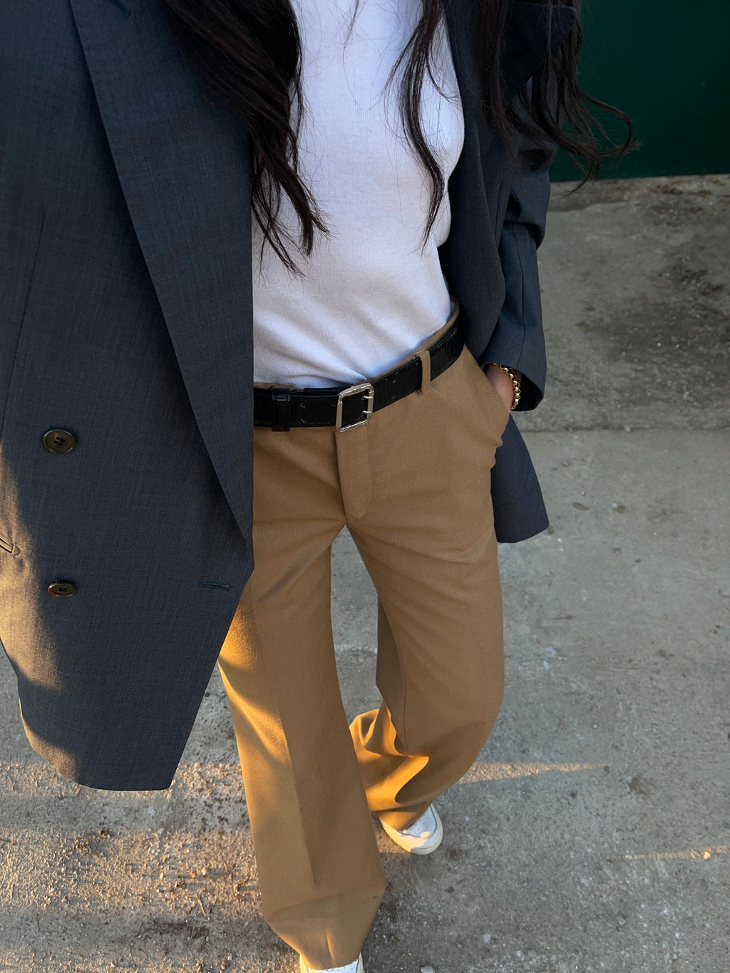 Pantalone cammello uomo