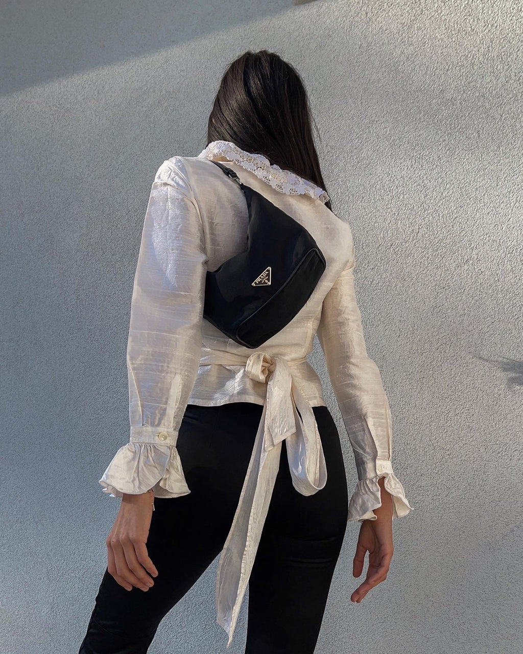 100% pure silk wrap blouse