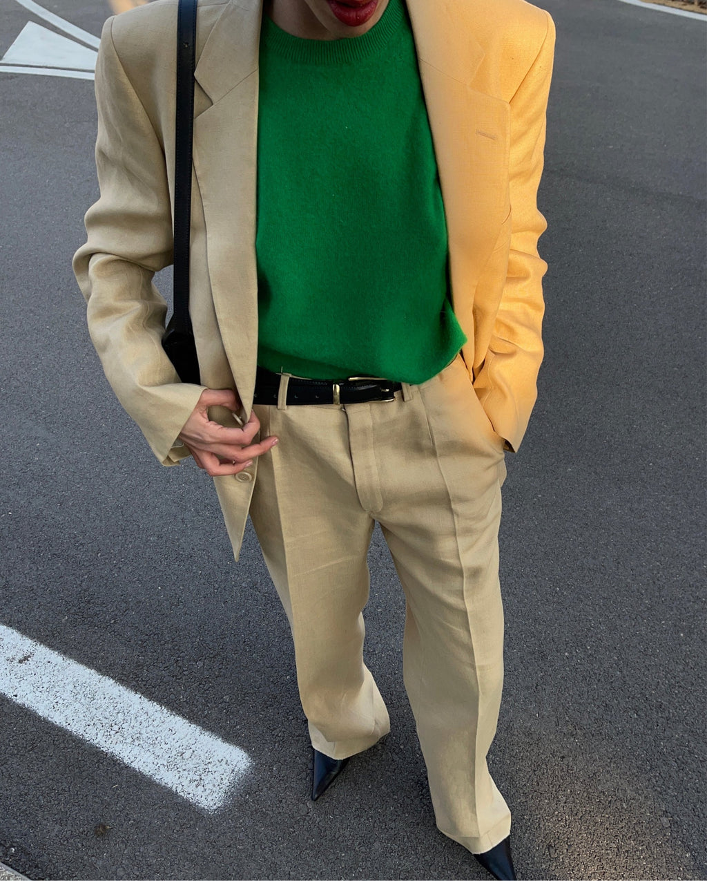 Linen suit