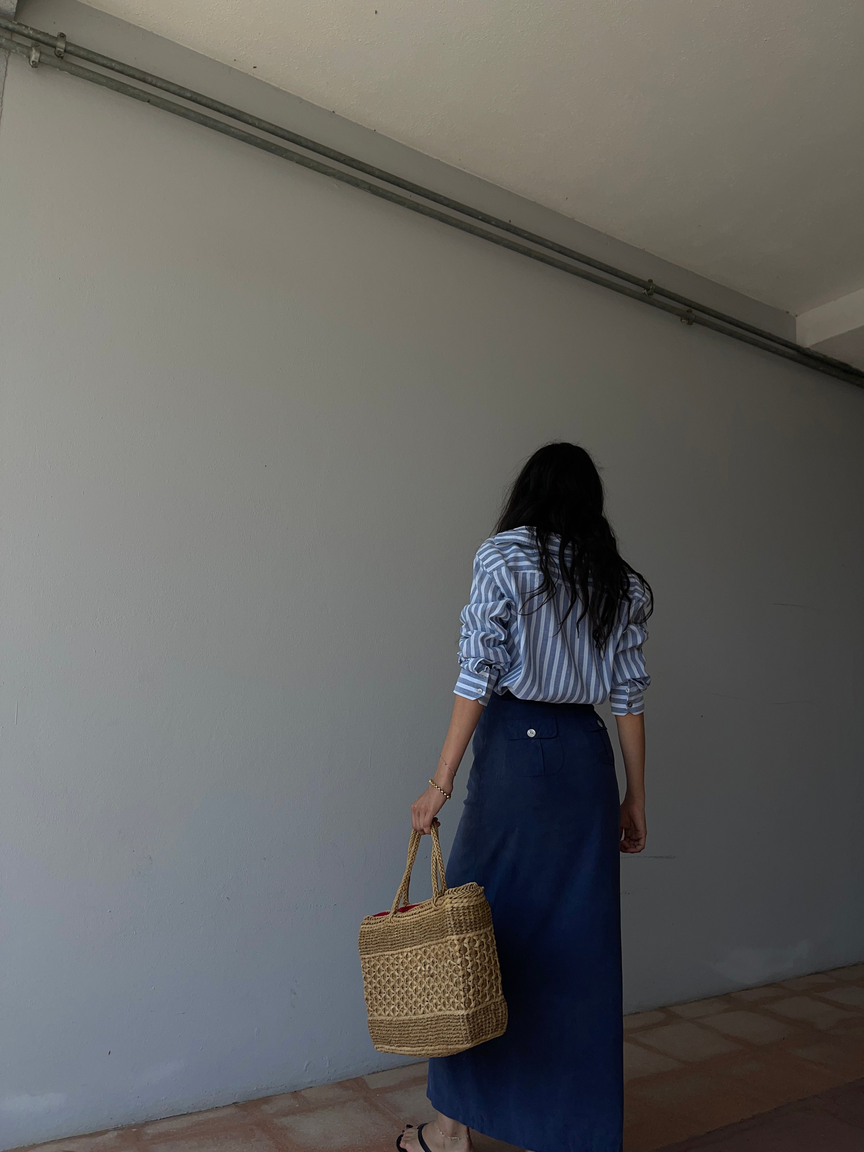 100 silk saint TROPEZ skirt