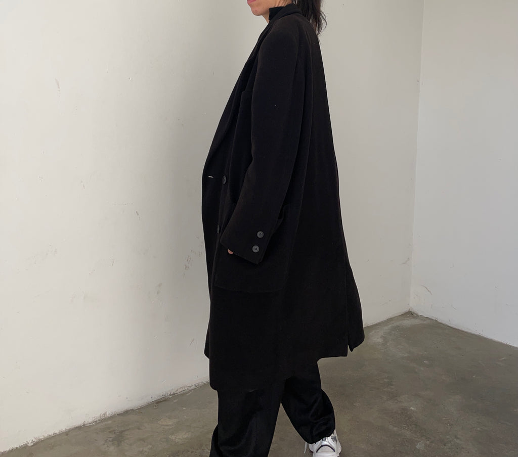 Cappotto nero masculine
