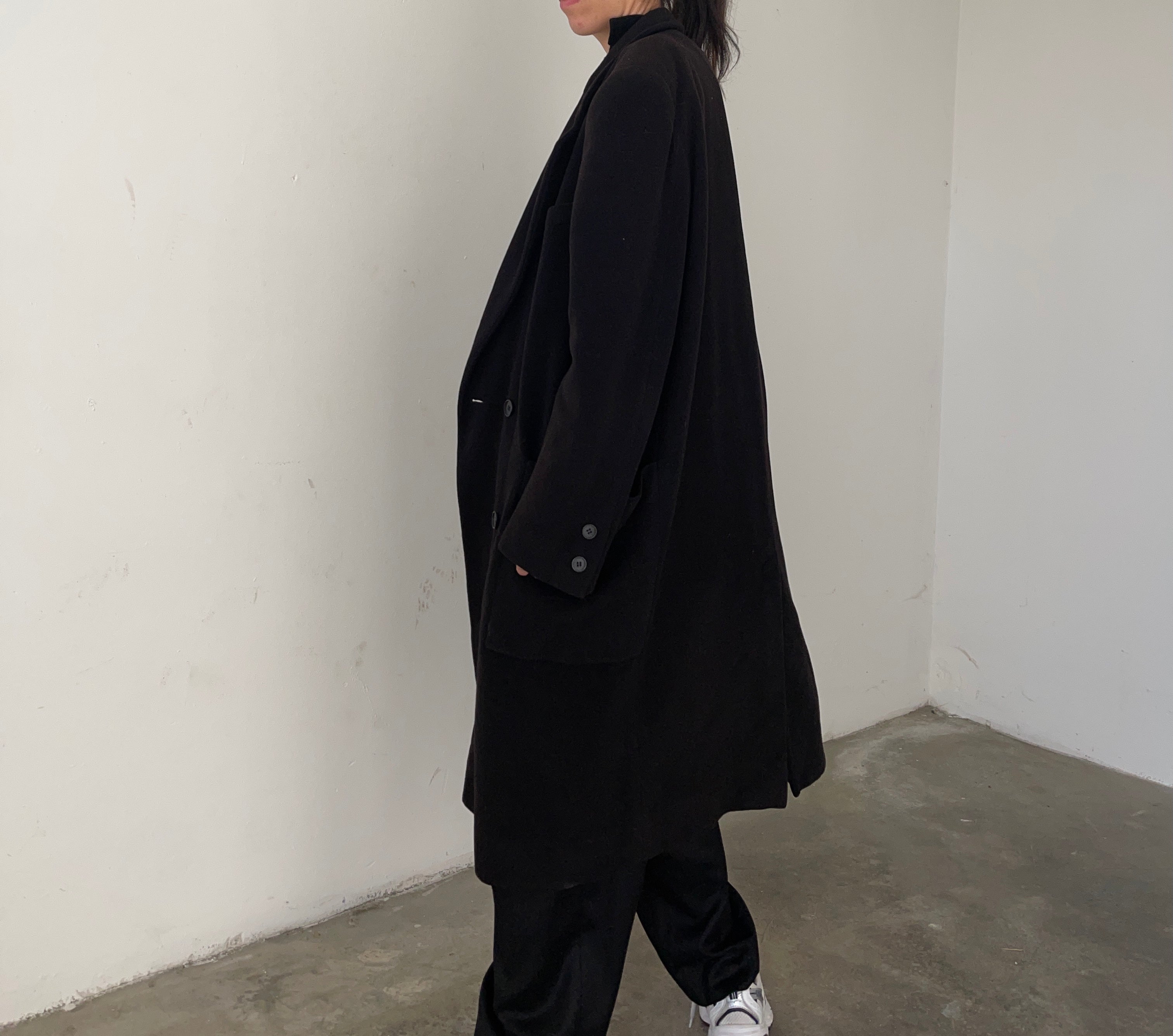 Cappotto nero masculine