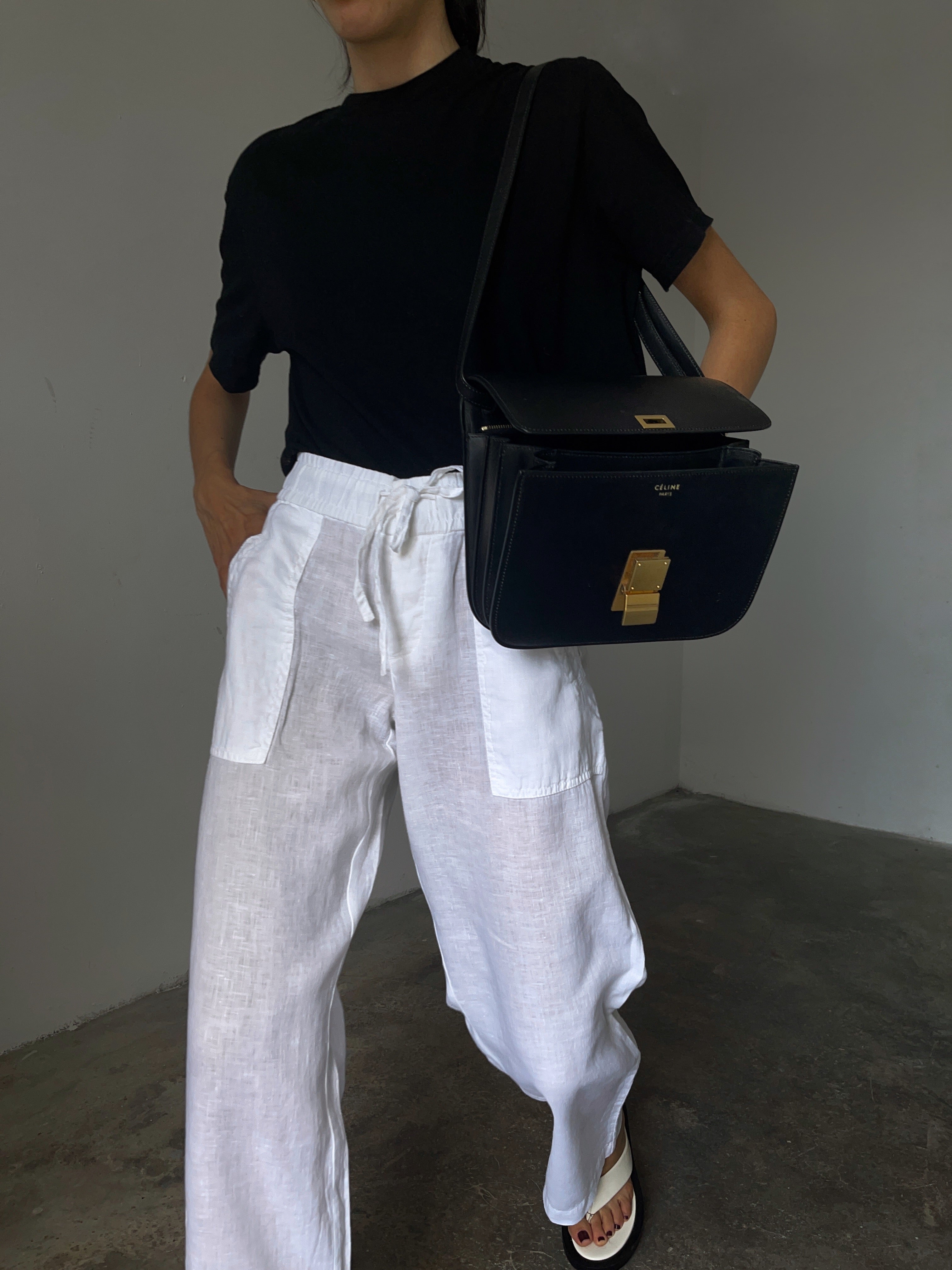 100% linen Stefanel trousers