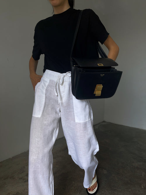 100% linen Stefanel trousers