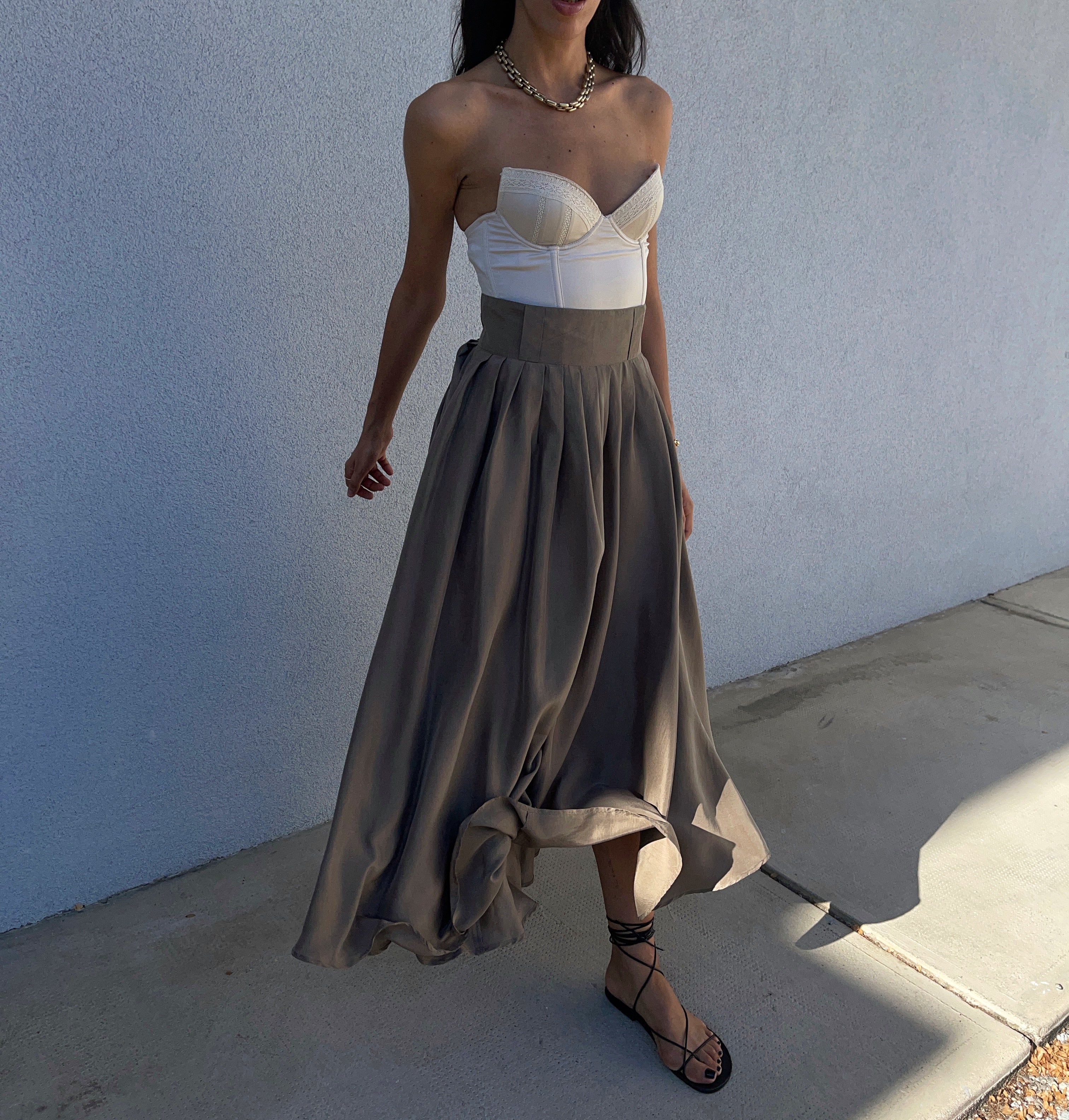 100 Silk skirt