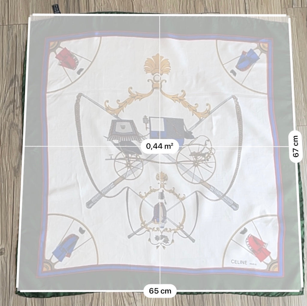 100% silk celine foulard
