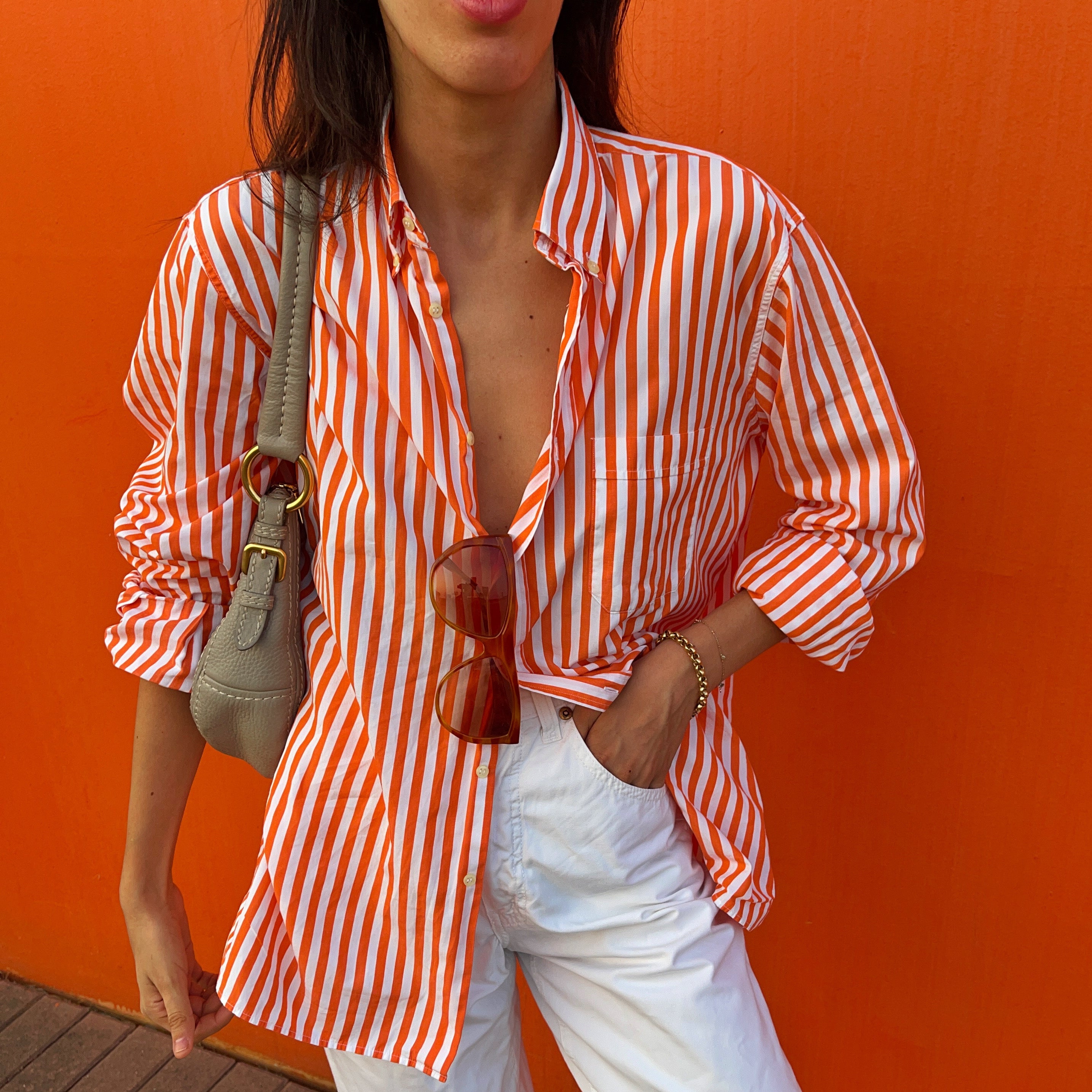Camicione Orange stripes