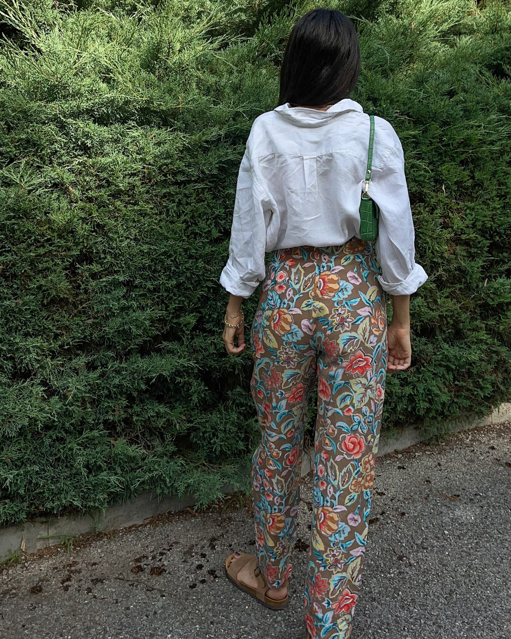 Funny but chic linen  trousers