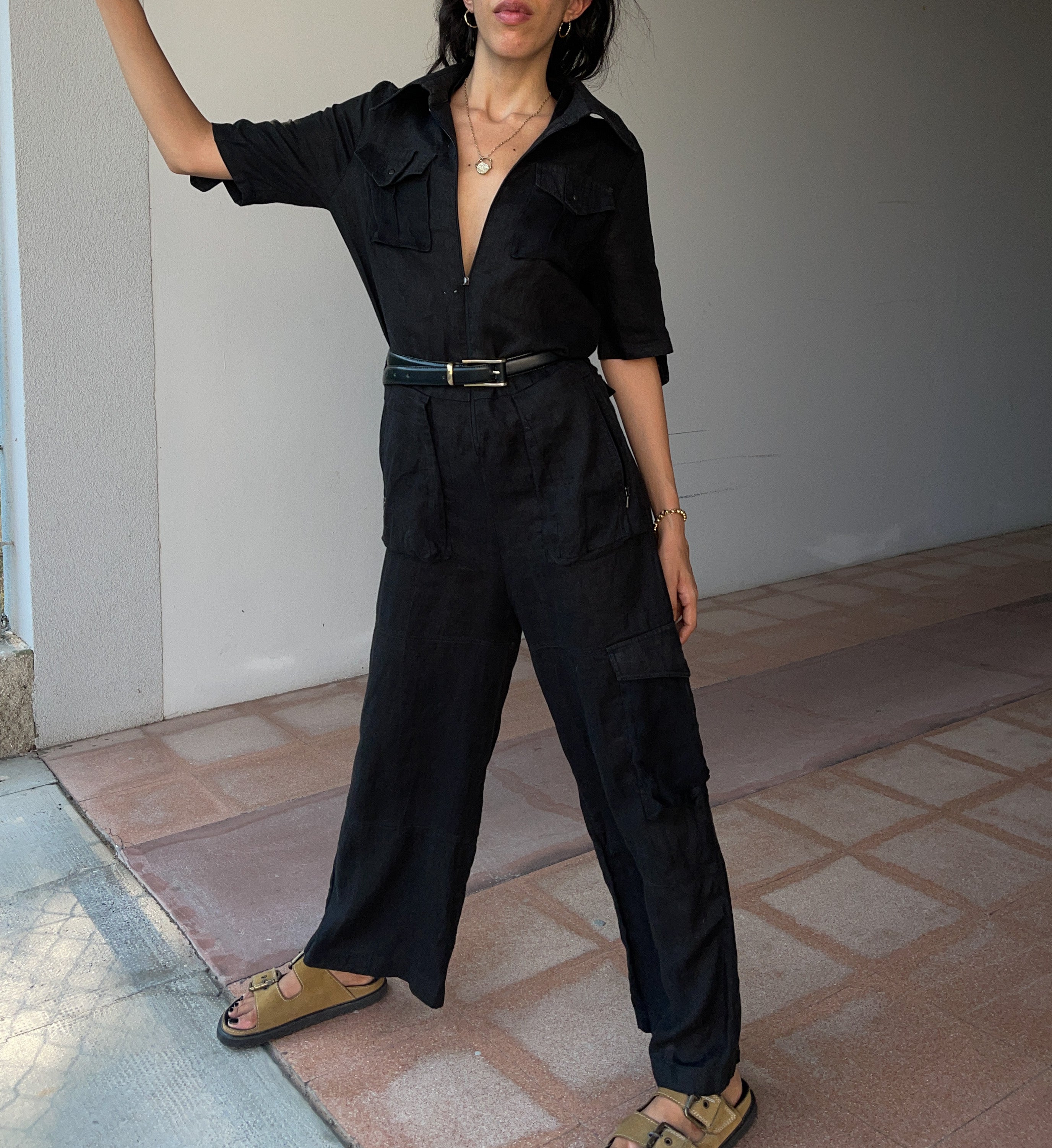 Alysi linen boilersuit