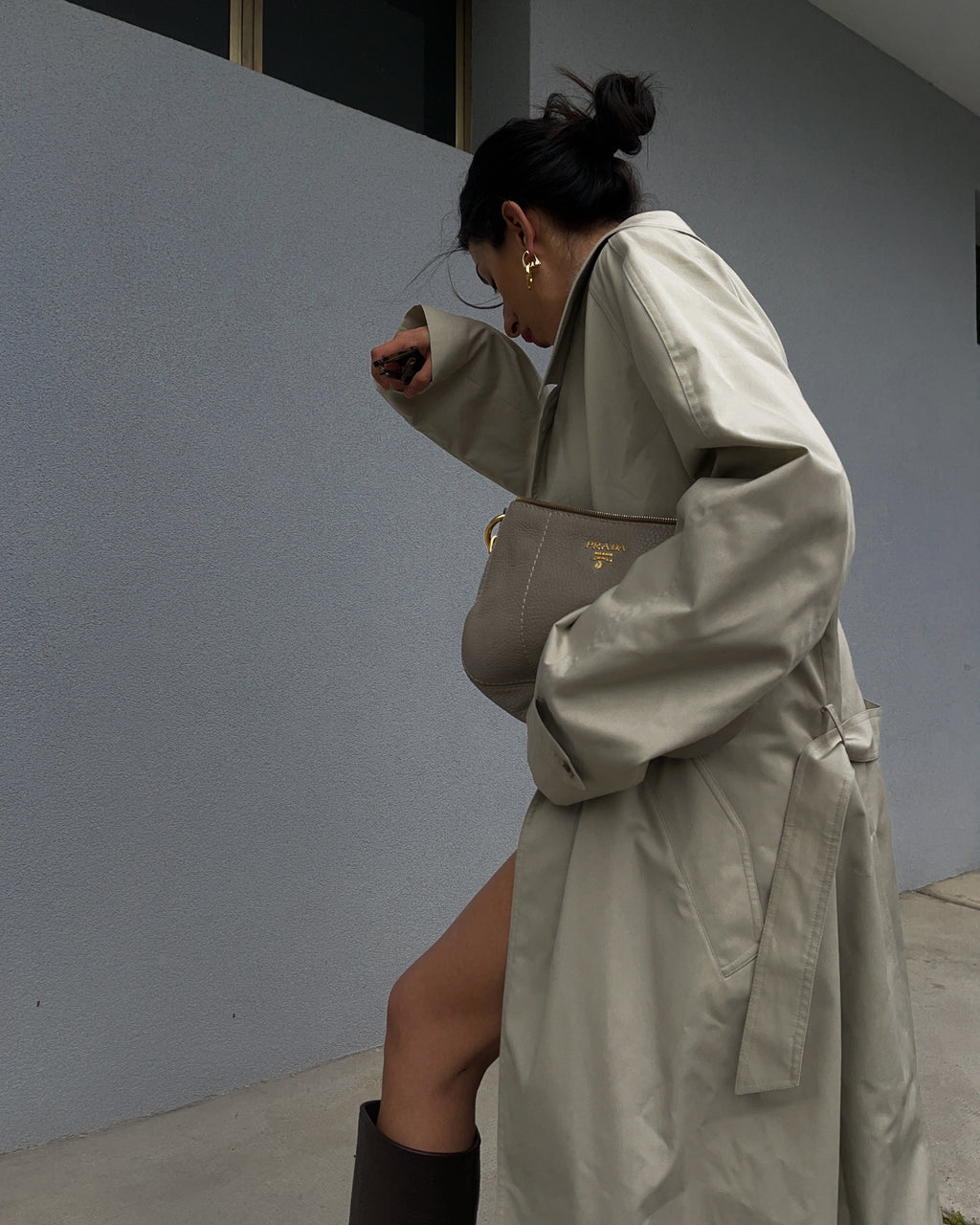 Vintage beige  trenchcoat